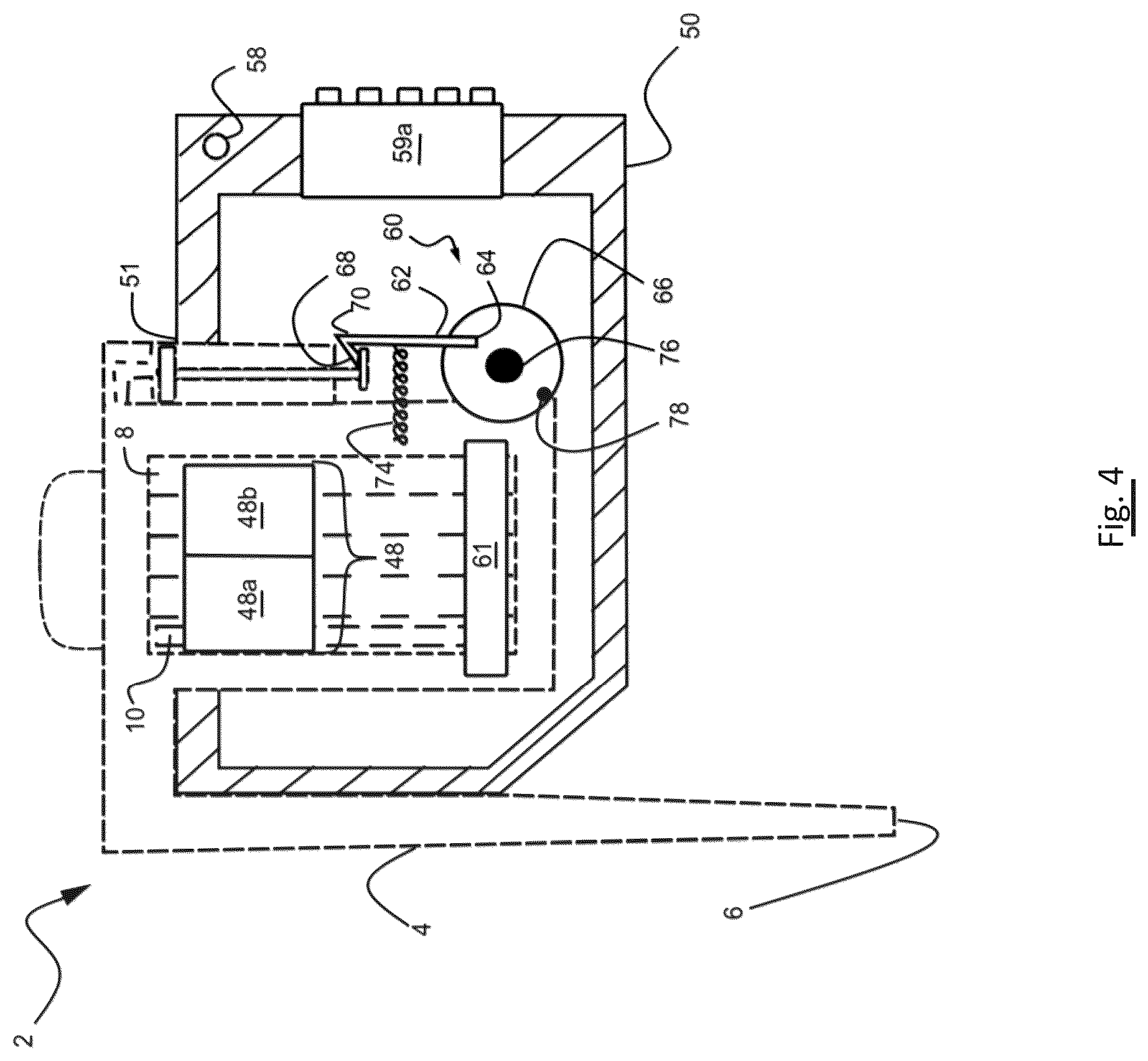 Patent US12569844 Figure 4 – Sample test cassette and analyte test system utilizing the same