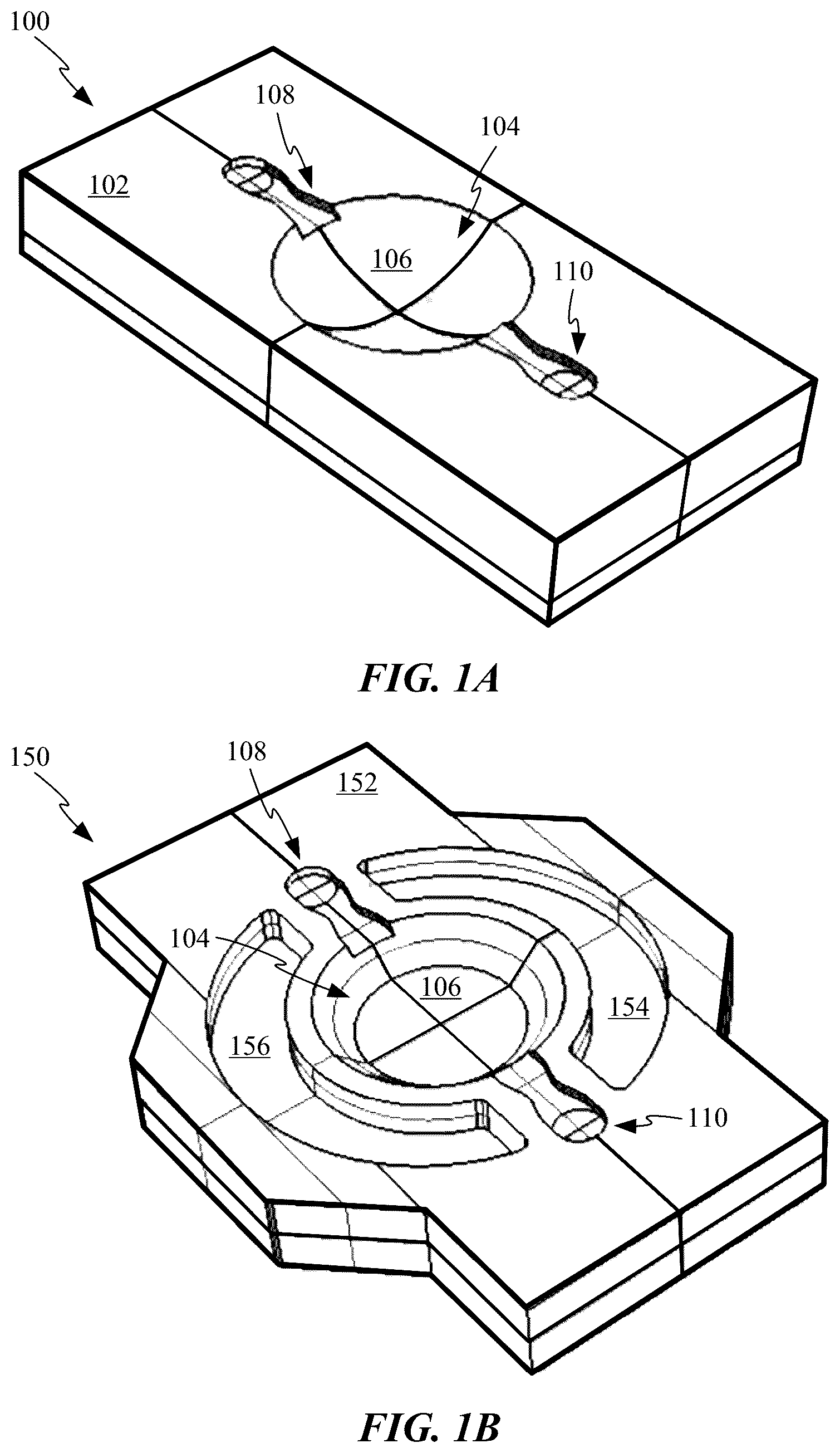 Patent US12569846 Figure 1 – Microfluidic reaction vessel array with patterned films