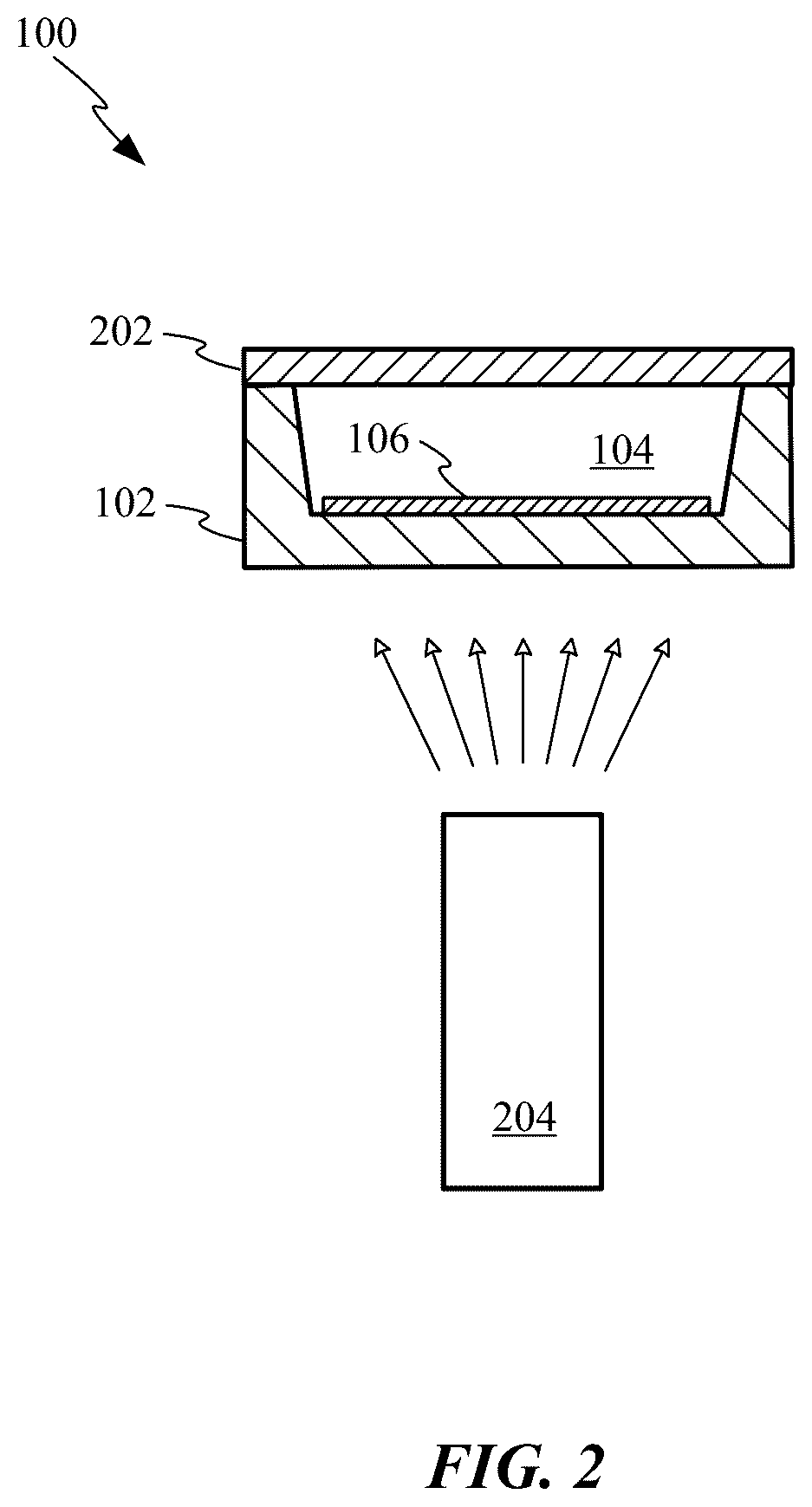 Patent US12569846 Figure 3 – Microfluidic reaction vessel array with patterned films