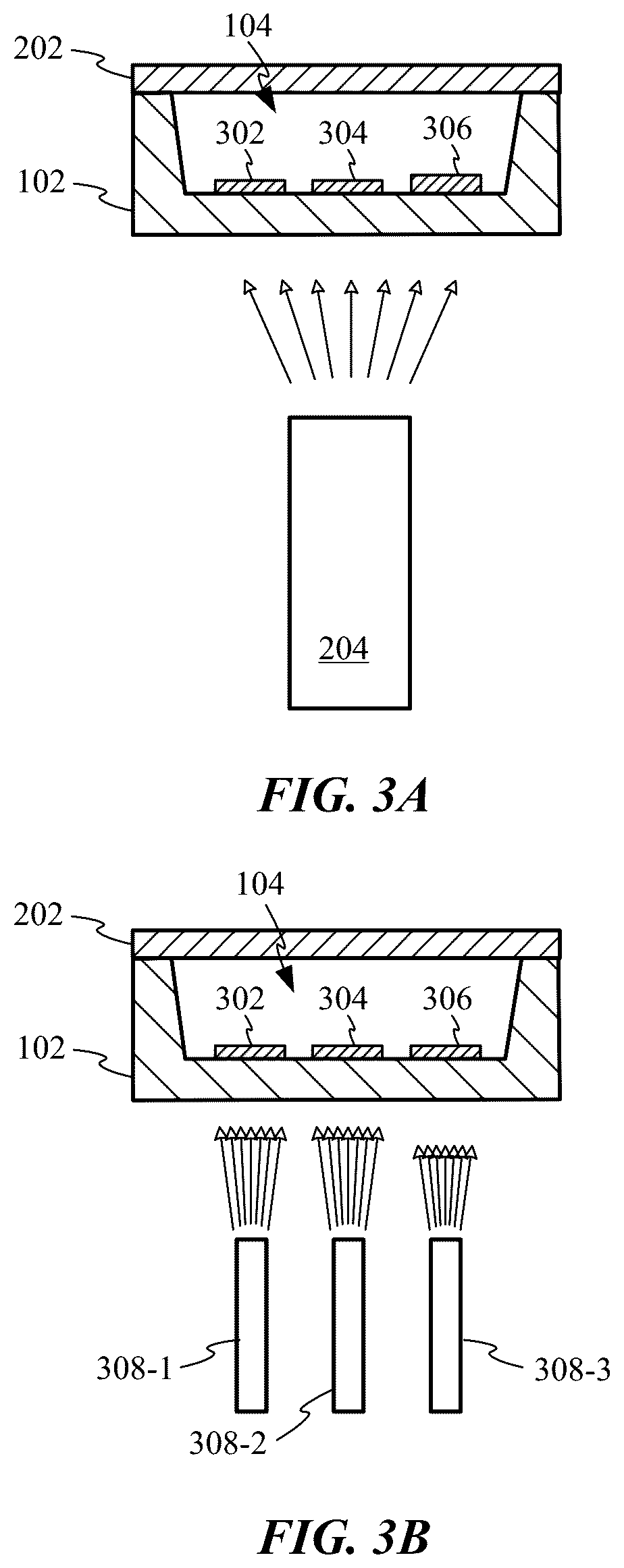 Patent US12569846 Figure 4 – Microfluidic reaction vessel array with patterned films