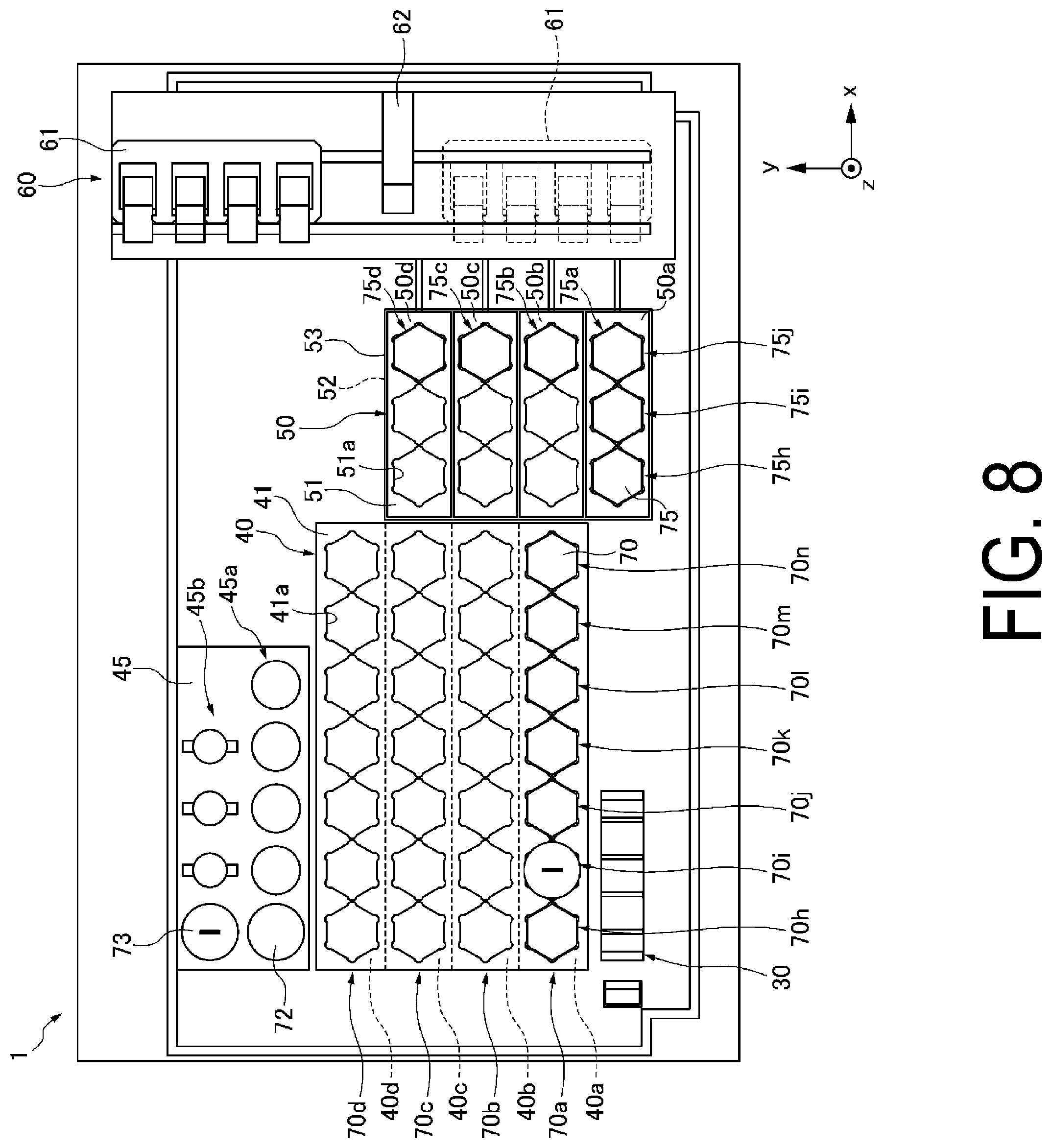 Patent US12569852 Figure 8 – Cassette holder