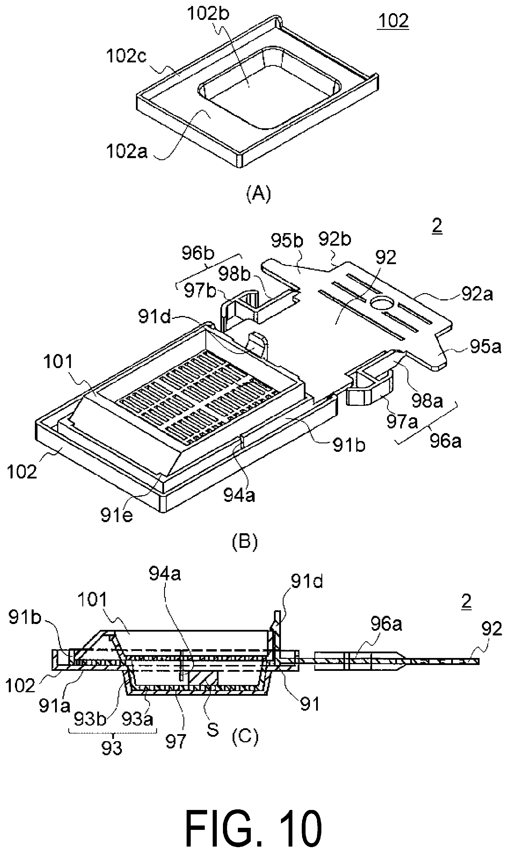 Patent US12569852 Figure 10 – Cassette holder