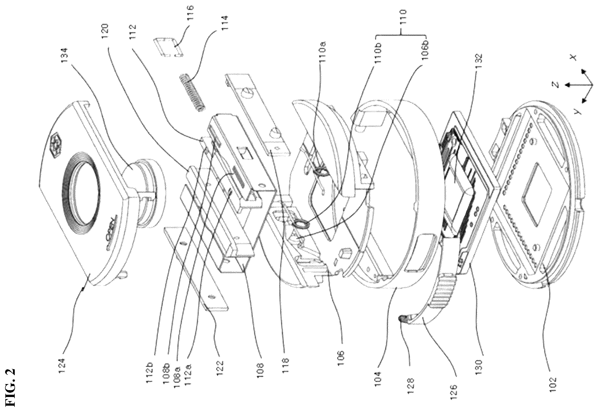 Patent US12569853 Figure 2 – Molecular diagnosis cartridge