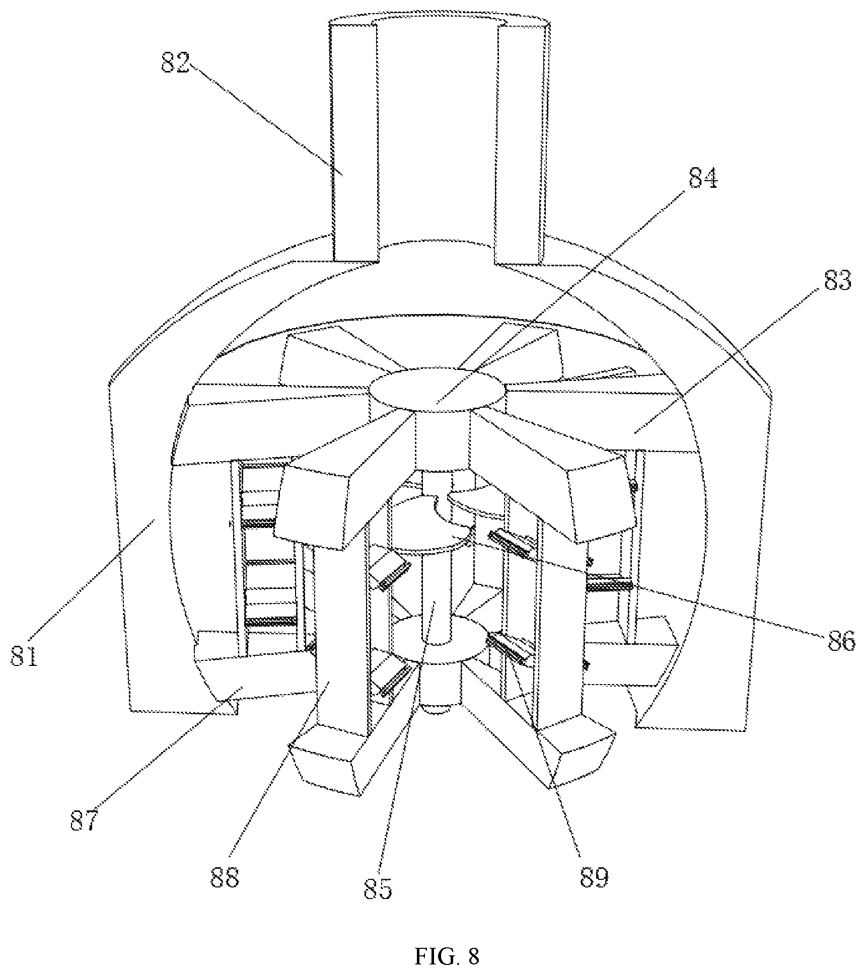 Patent US12569855 Figure 8 – Nano pulverizing device for processing reconstituted rice flour