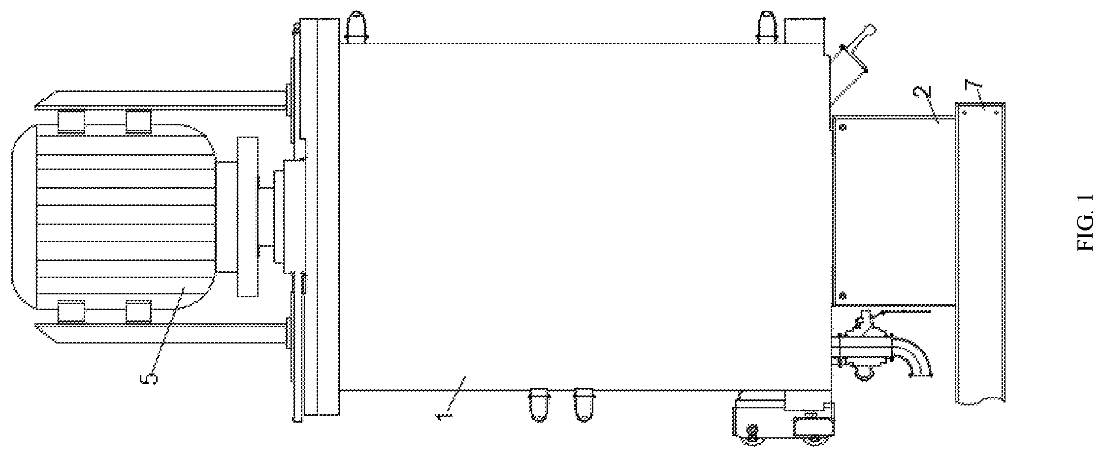 Patent US12569856 Figure 1 – Nano-sand mill with static discharge at tail end of turbine
