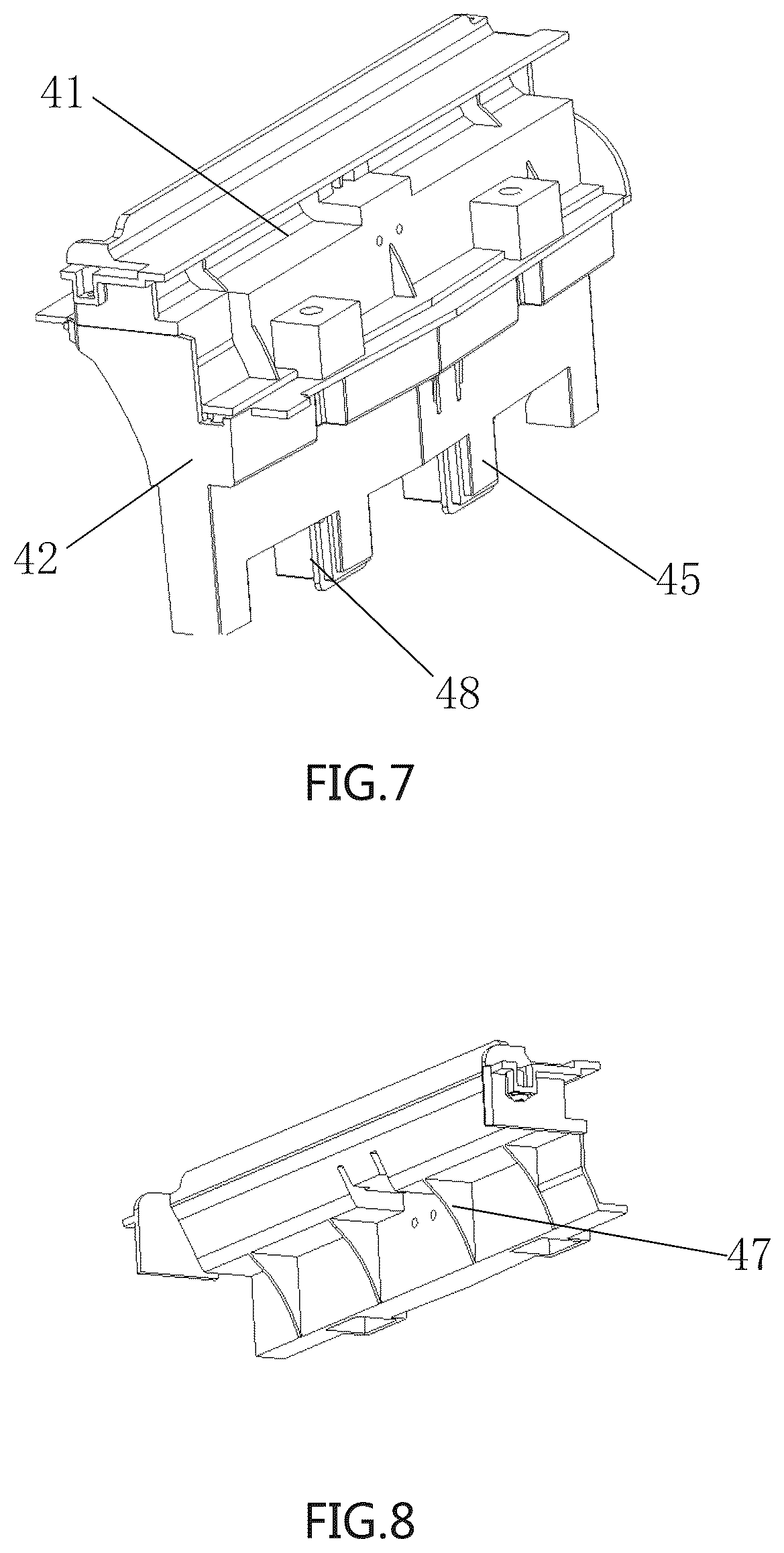 Patent US12569858 Figure 4 – Paper shredder capable of feeding paper laterally
