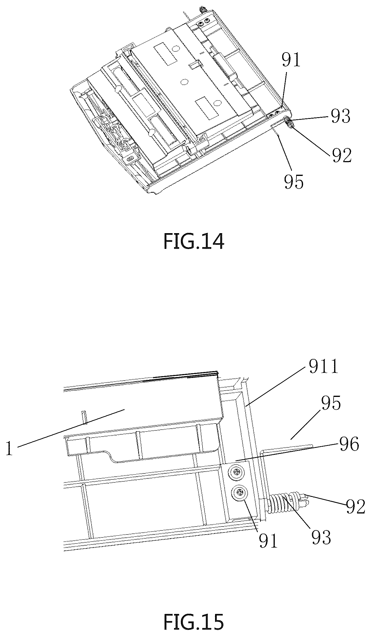 Patent US12569858 Figure 8 – Paper shredder capable of feeding paper laterally