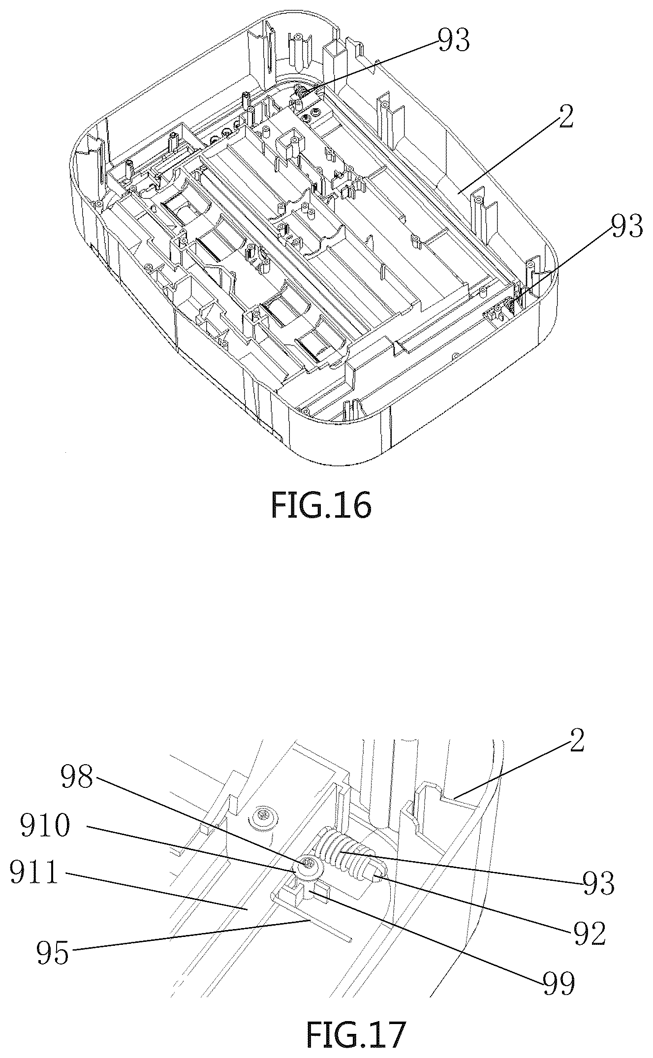 Patent US12569858 Figure 9 – Paper shredder capable of feeding paper laterally