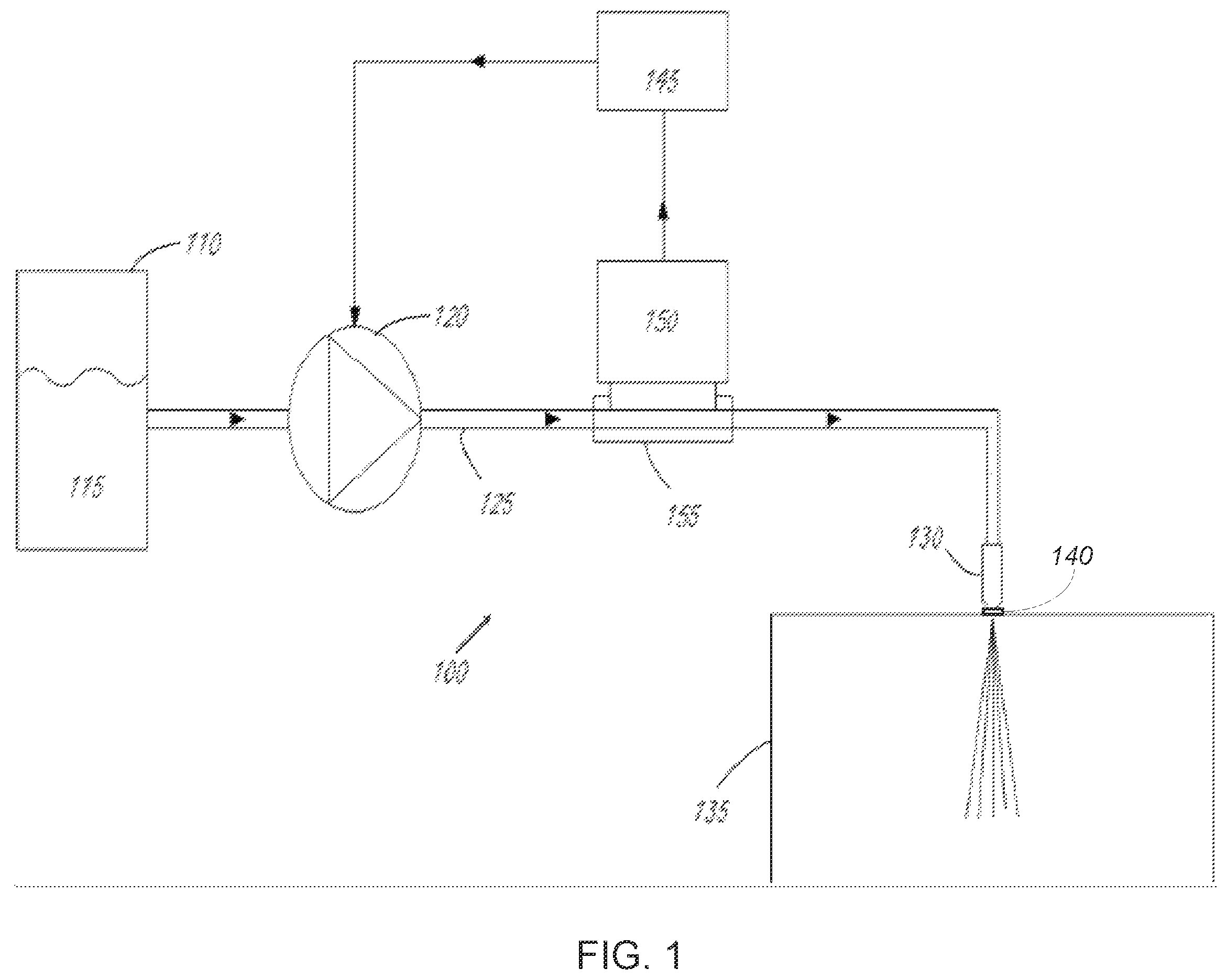Patent US12569865 Figure 1 – Electrostatic spray nozzle including induction ring