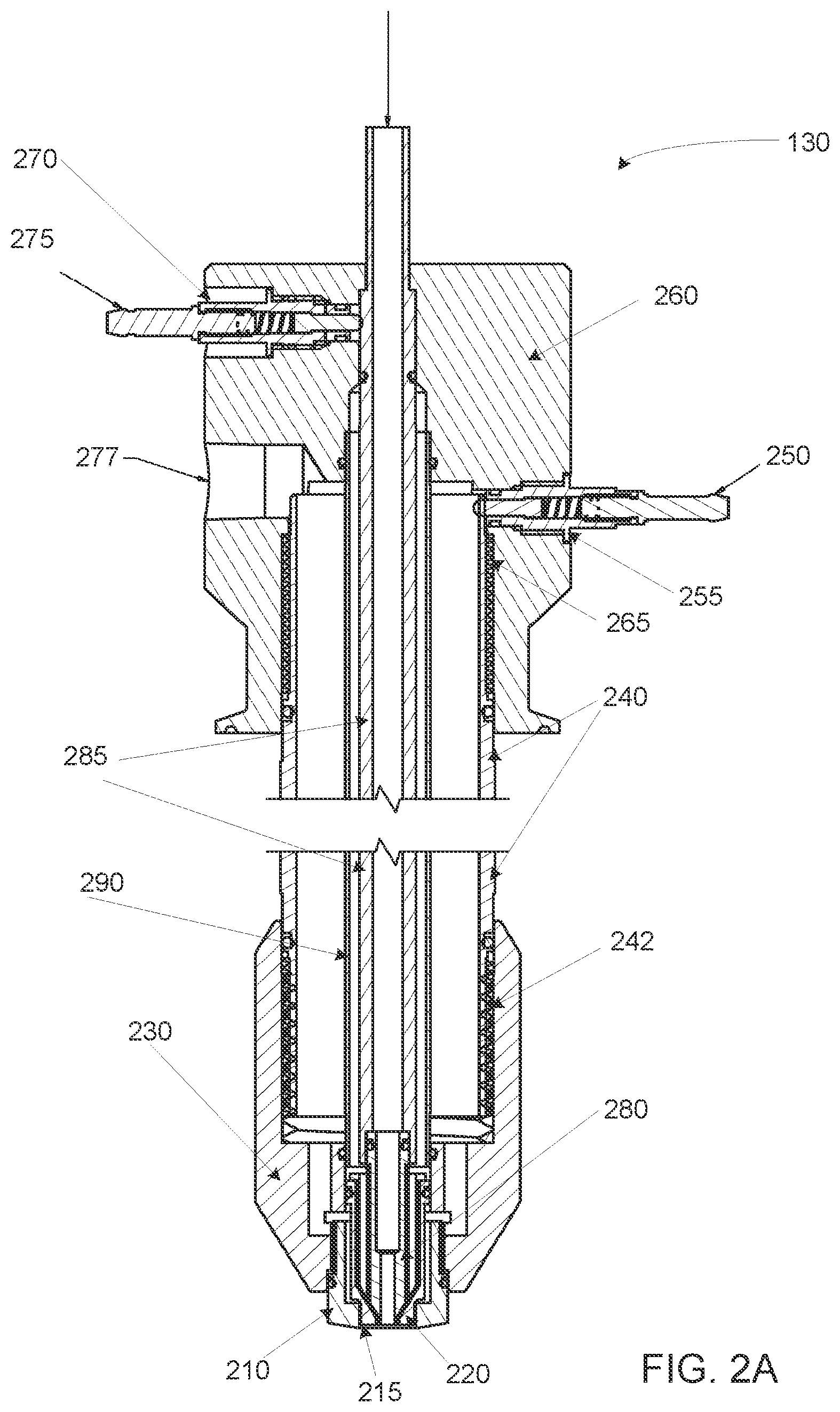 Patent US12569865 Figure 2 – Electrostatic spray nozzle including induction ring