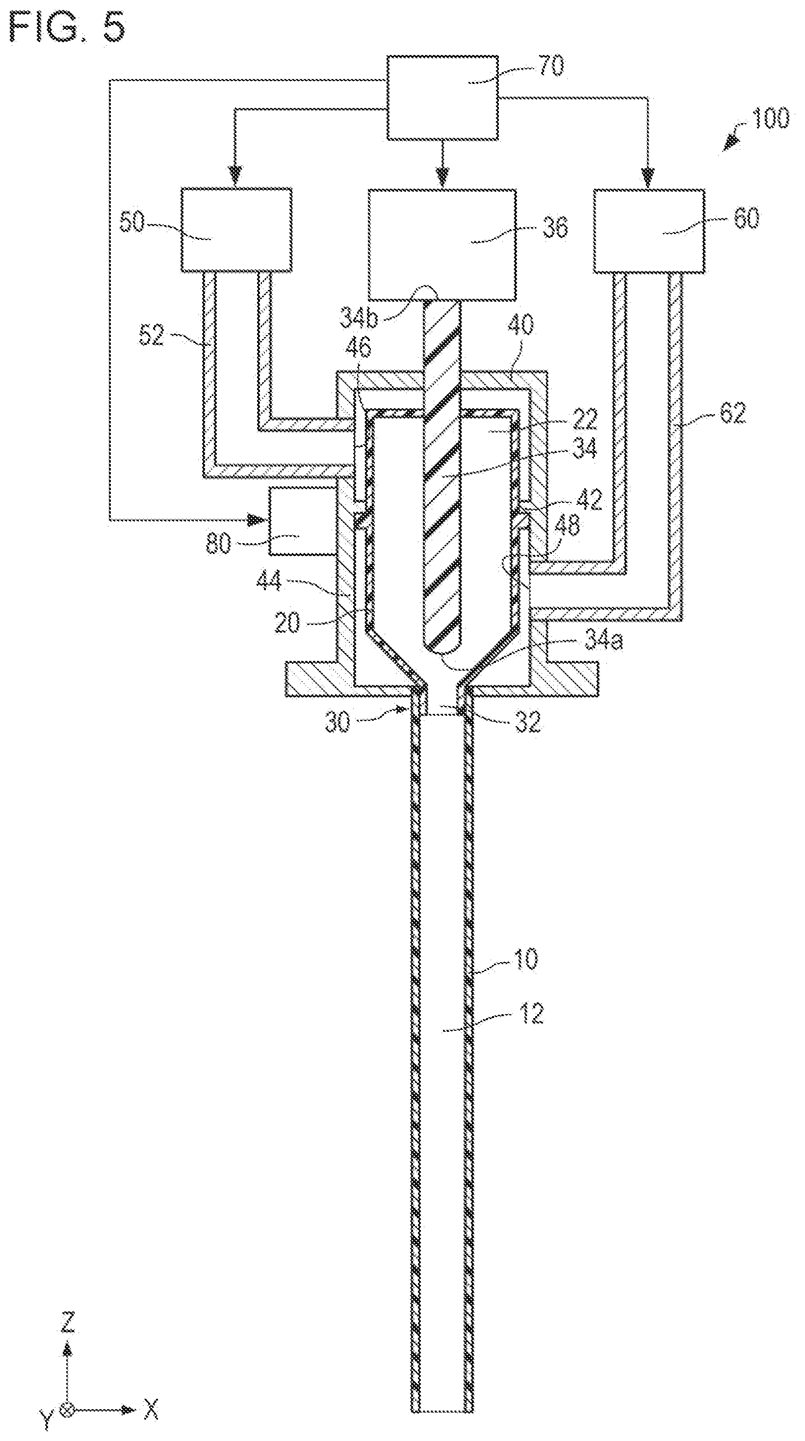 Patent US12569866 Figure 5 – Powder suction and discharge apparatus