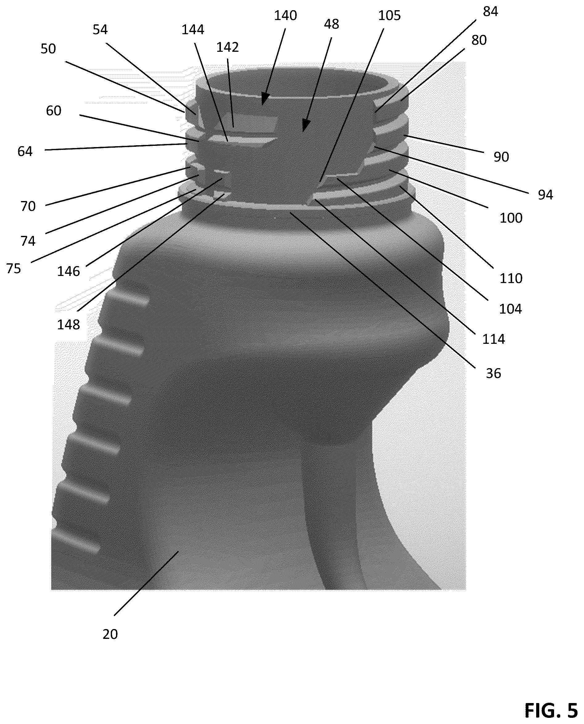 Patent US12569867 Figure 5 – Apparatus for use with multiple coupleable accessories