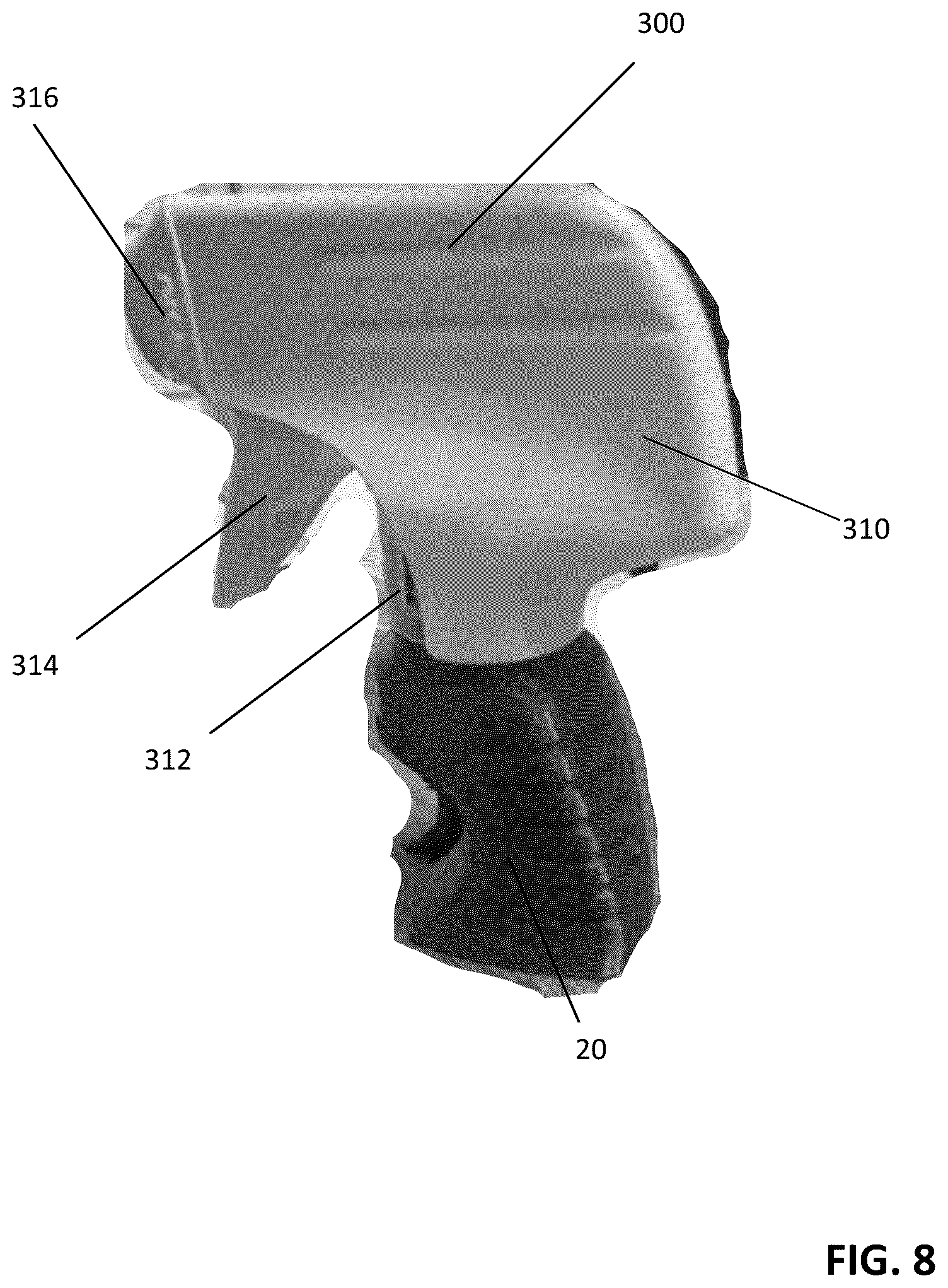 Patent US12569867 Figure 8 – Apparatus for use with multiple coupleable accessories