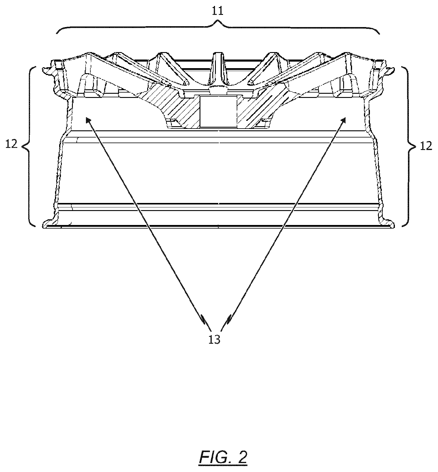 Patent US12569872 Figure 2 – Coating booth for coating vehicle rims