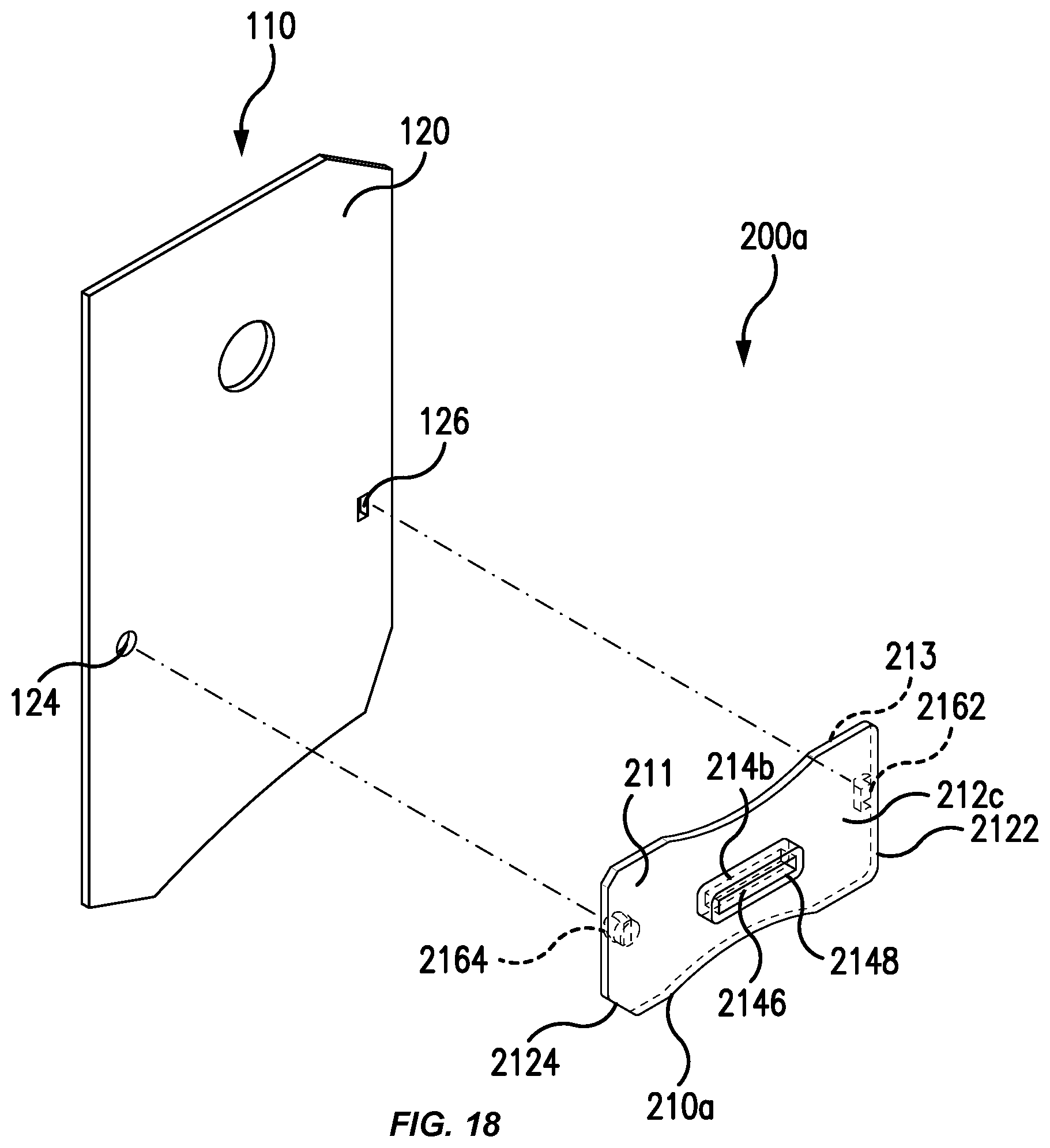 Patent US12569874 Figure 14 – Dispensing gun with onboard accessory tool stowage system