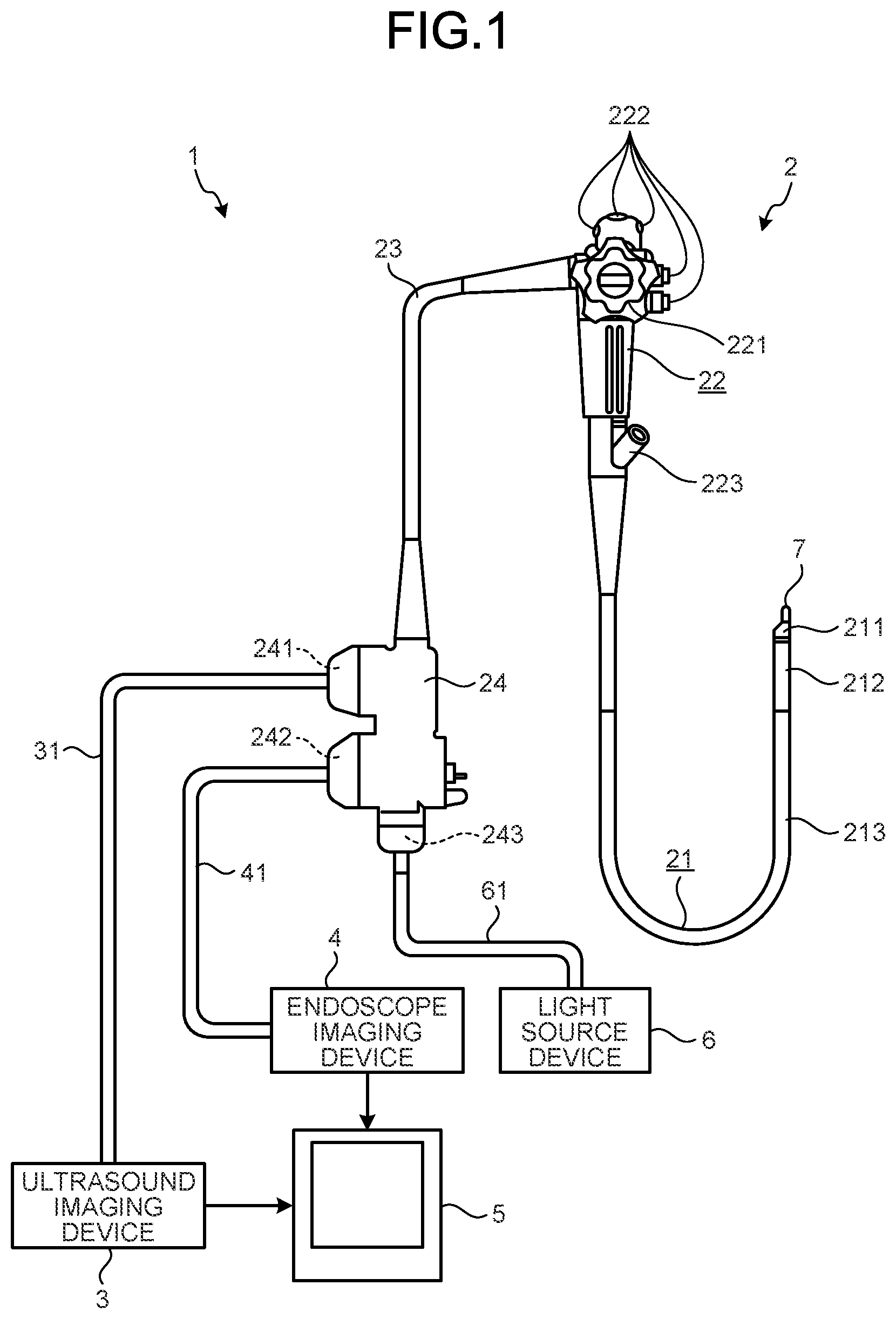 Patent US12569883 Figure 1 – Multilayer board, probe unit, and ultrasound endoscope