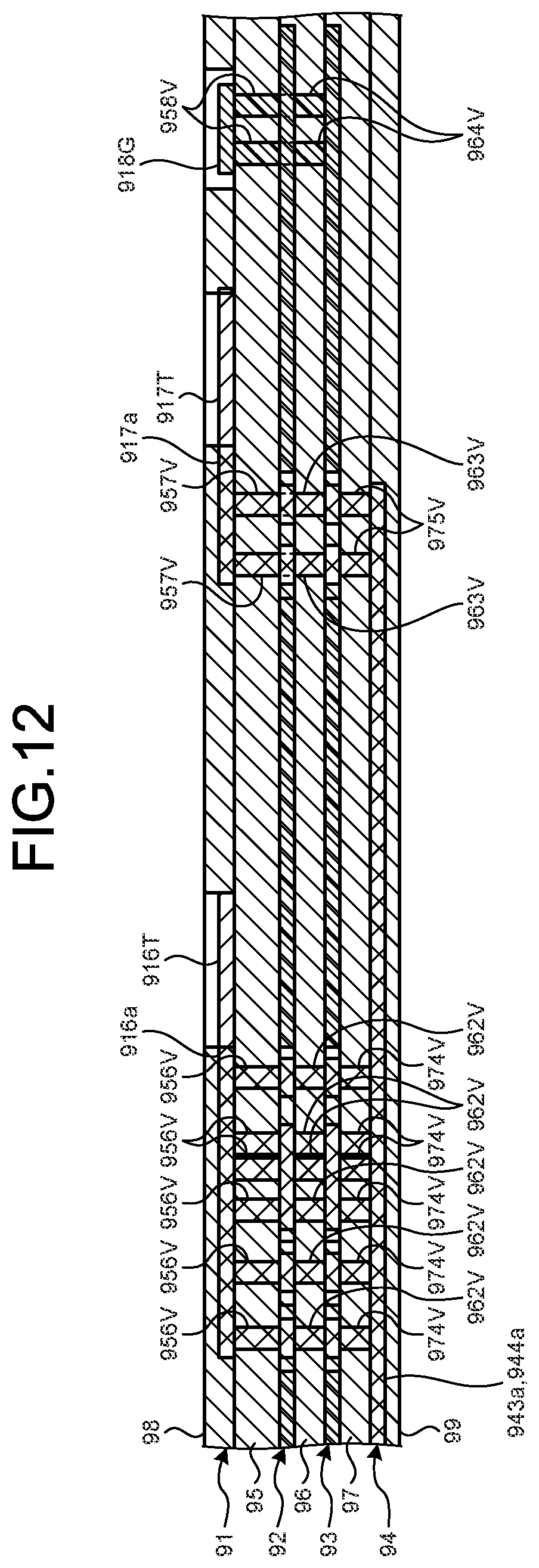 Patent US12569883 Figure 11 – Multilayer board, probe unit, and ultrasound endoscope