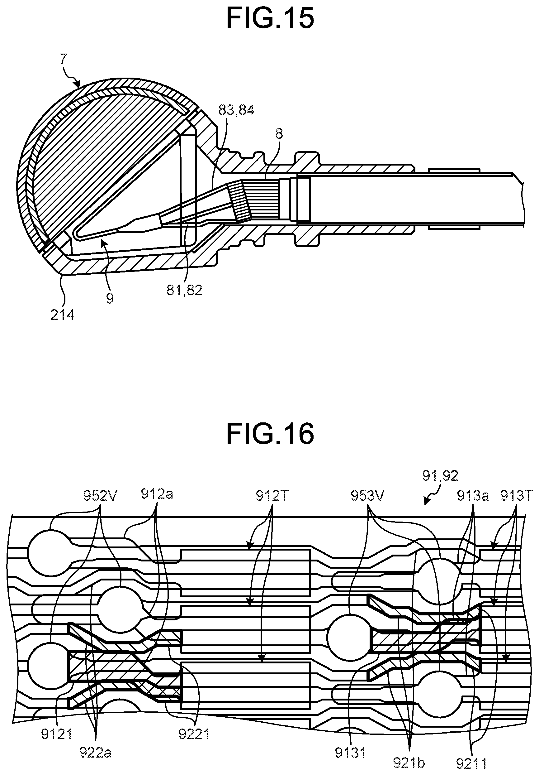 Patent US12569883 Figure 14 – Multilayer board, probe unit, and ultrasound endoscope