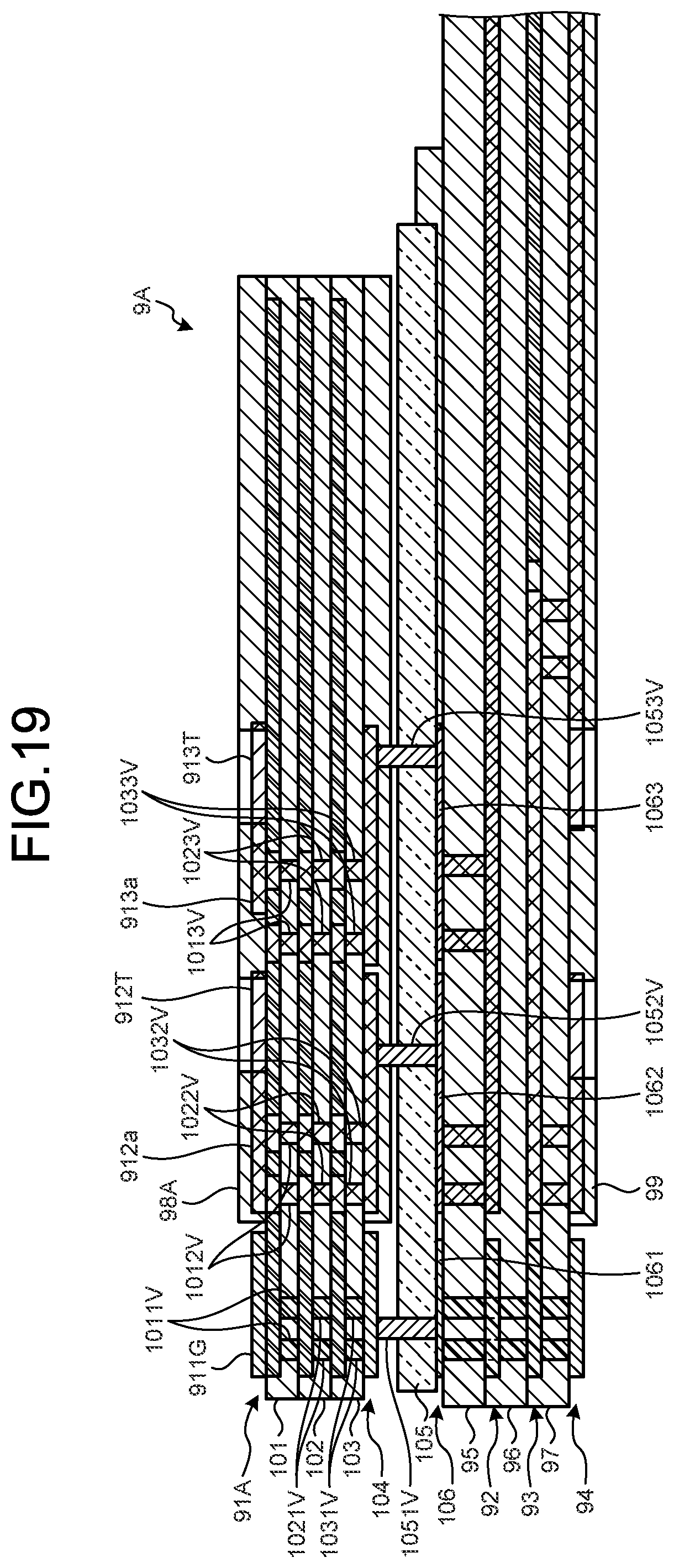 Patent US12569883 Figure 16 – Multilayer board, probe unit, and ultrasound endoscope