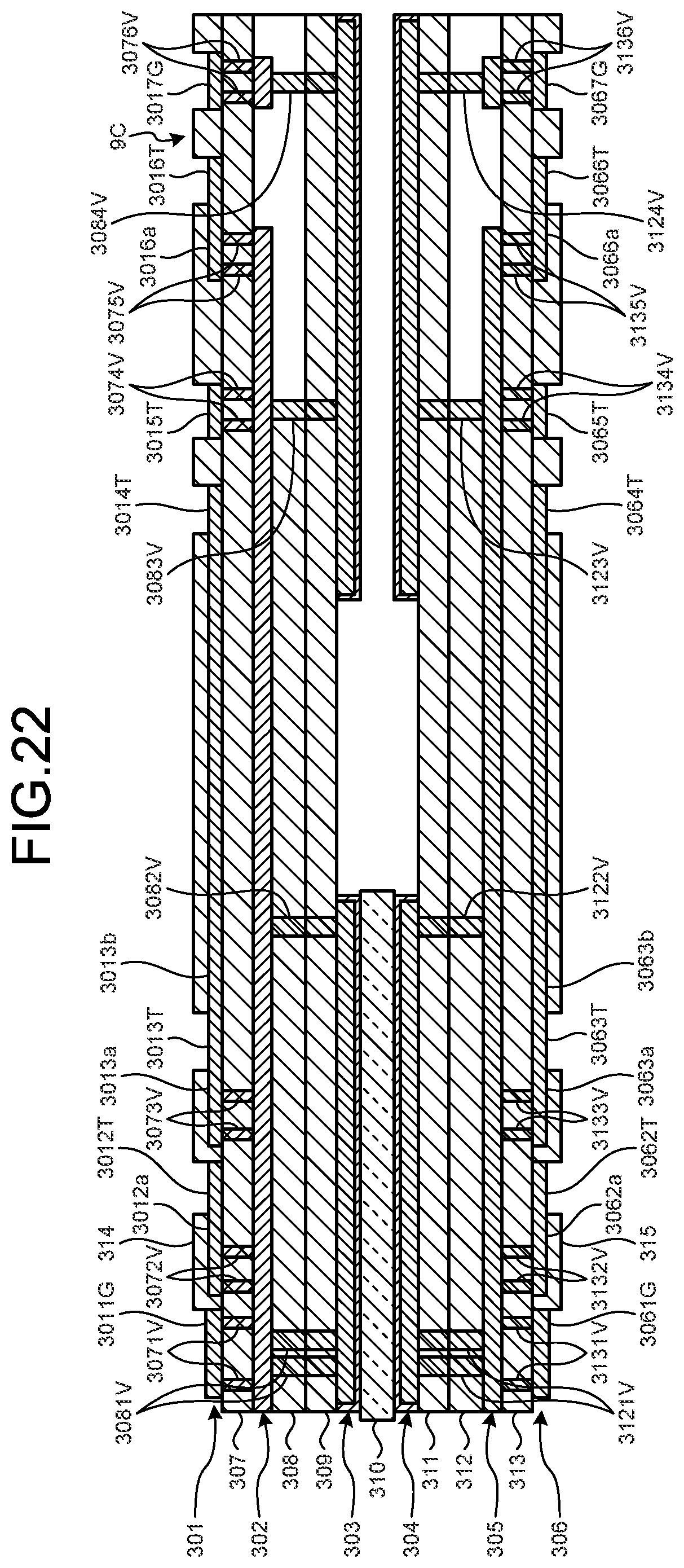 Patent US12569883 Figure 18 – Multilayer board, probe unit, and ultrasound endoscope
