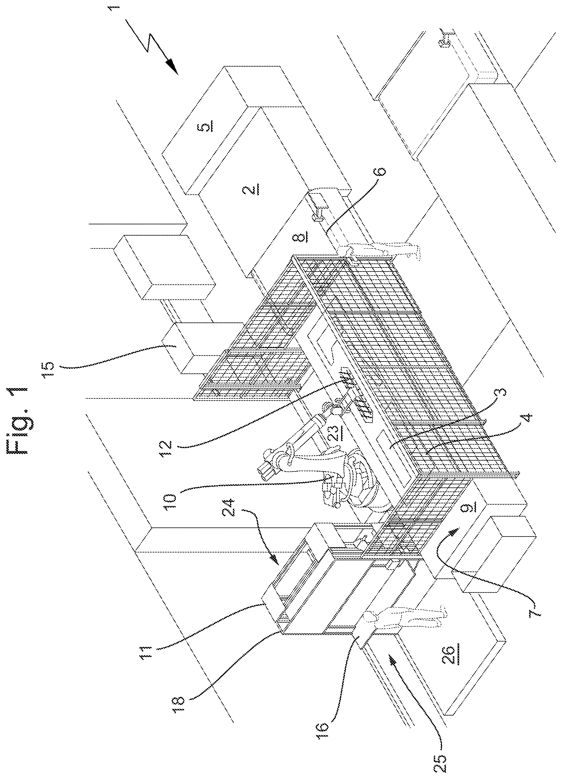 Patent US12569886 Figure 1 – Device and method for sorting plies