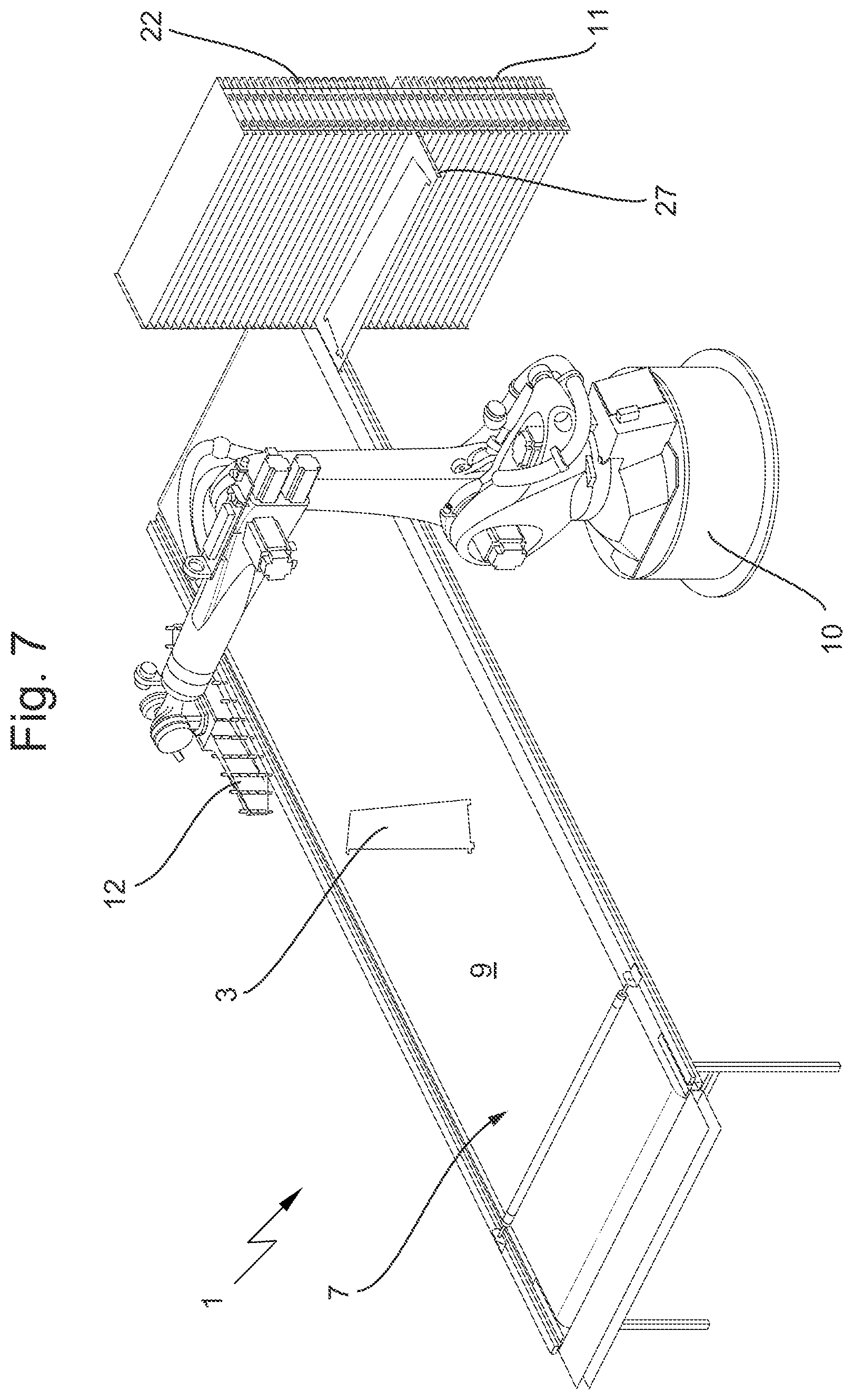 Patent US12569886 Figure 7 – Device and method for sorting plies