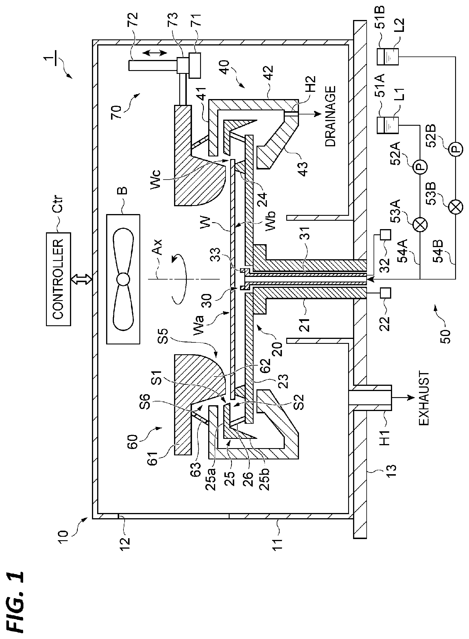 Patent US12569887 Figure 1 – Substrate processing apparatus and substrate processing method