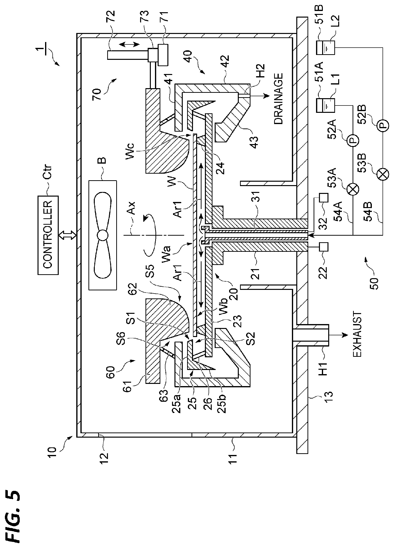 Patent US12569887 Figure 5 – Substrate processing apparatus and substrate processing method