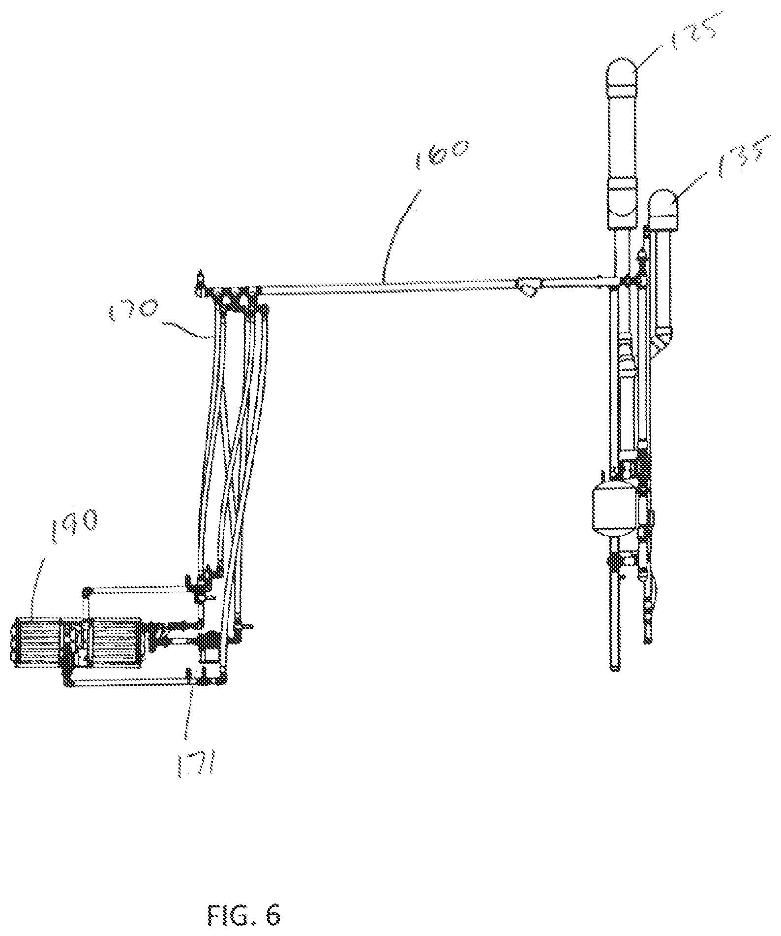 Patent US12569889 Figure 6 – Gas heating system for a parts washing machine, and to the method of converting an electric parts washing machine to a gas parts washing machine