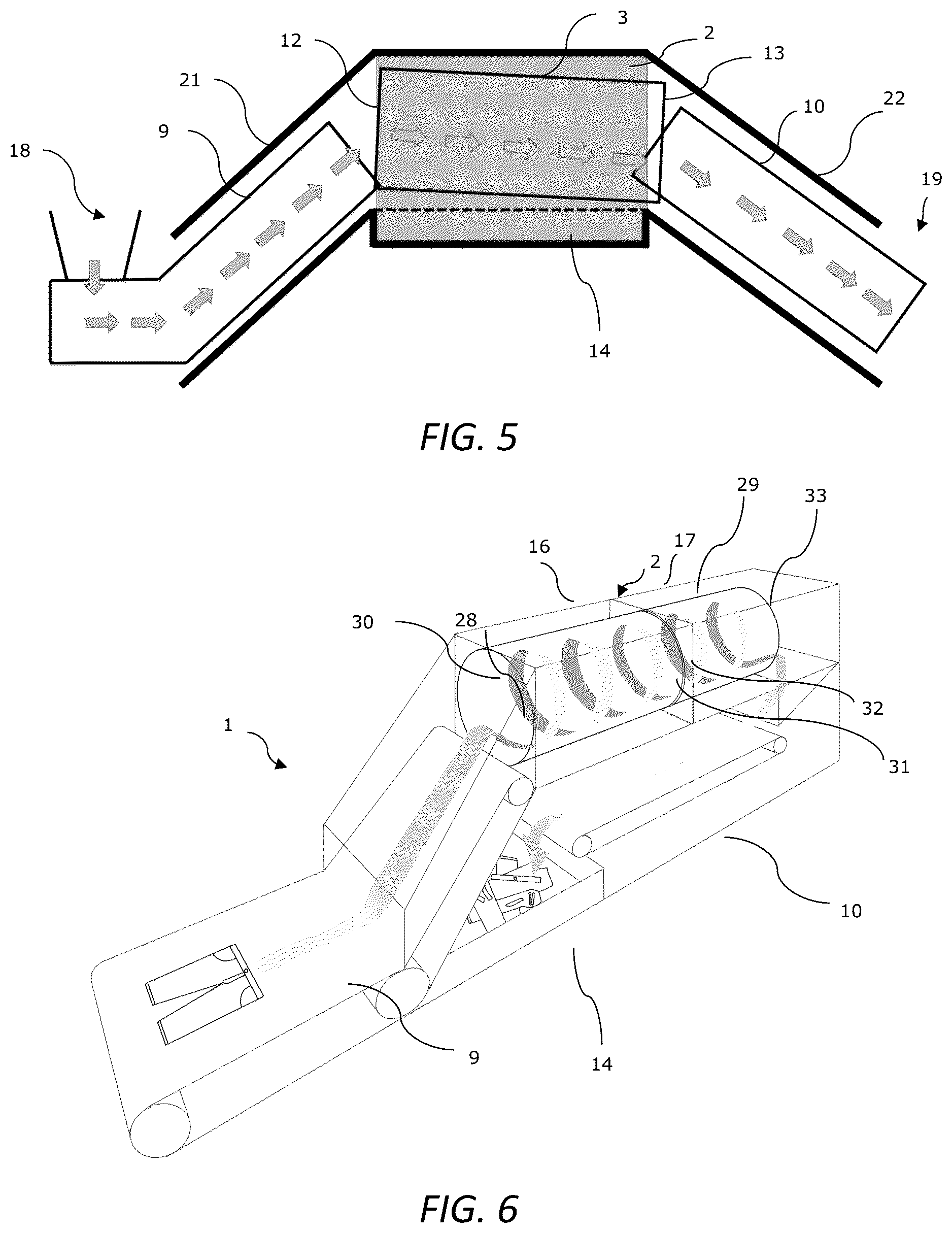 Patent US12569894 Figure 3 – Superheated steam and air oven for the disassembly of textile products