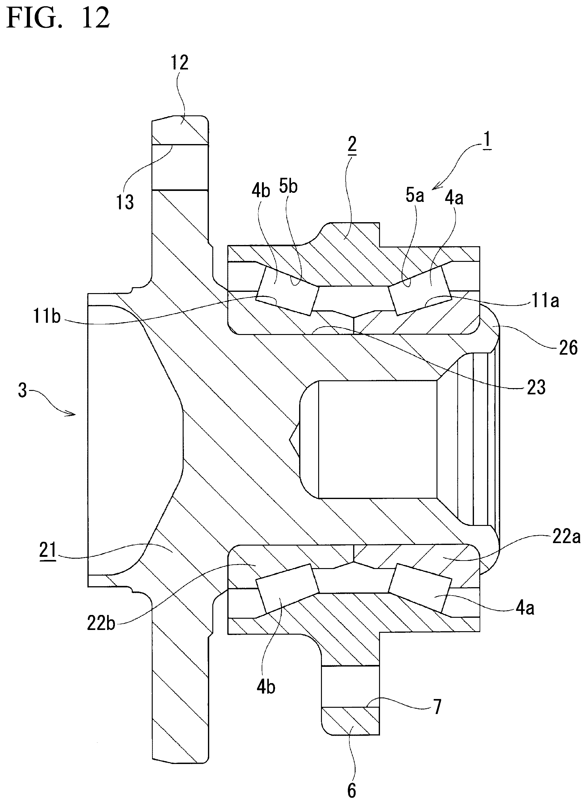 Patent US12569902 Figure 11 – Method of manufacturing staking assembly, method of manufacturing hub unit bearing, staking device, staking assembly, and method of manufacturing vehicle