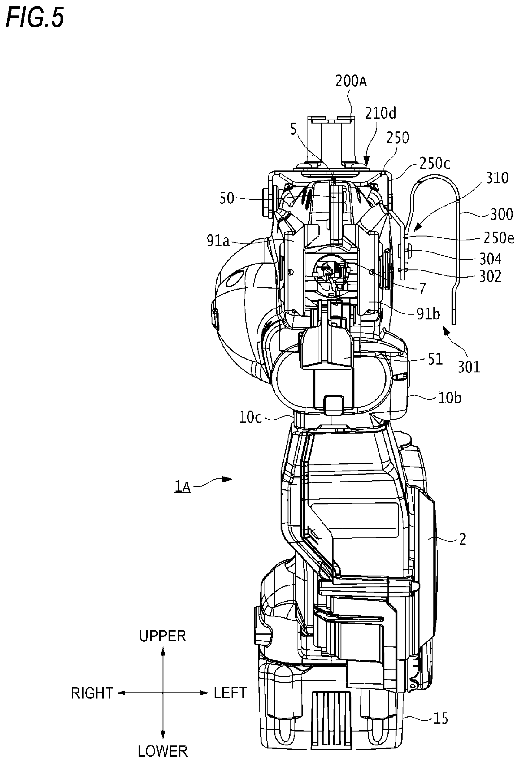 Patent US12569905 Figure 5 – Tool and binding machine