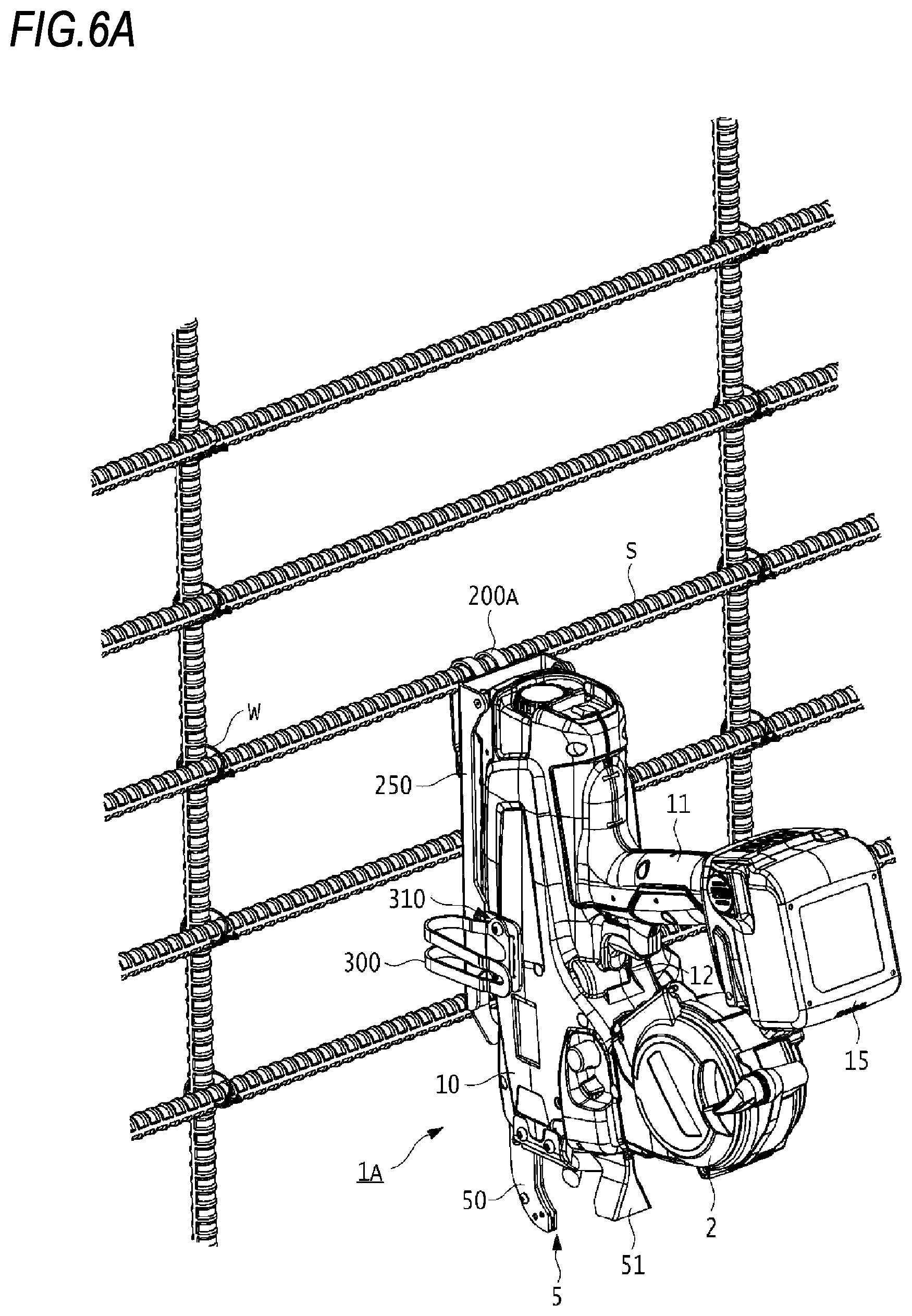Patent US12569905 Figure 6 – Tool and binding machine