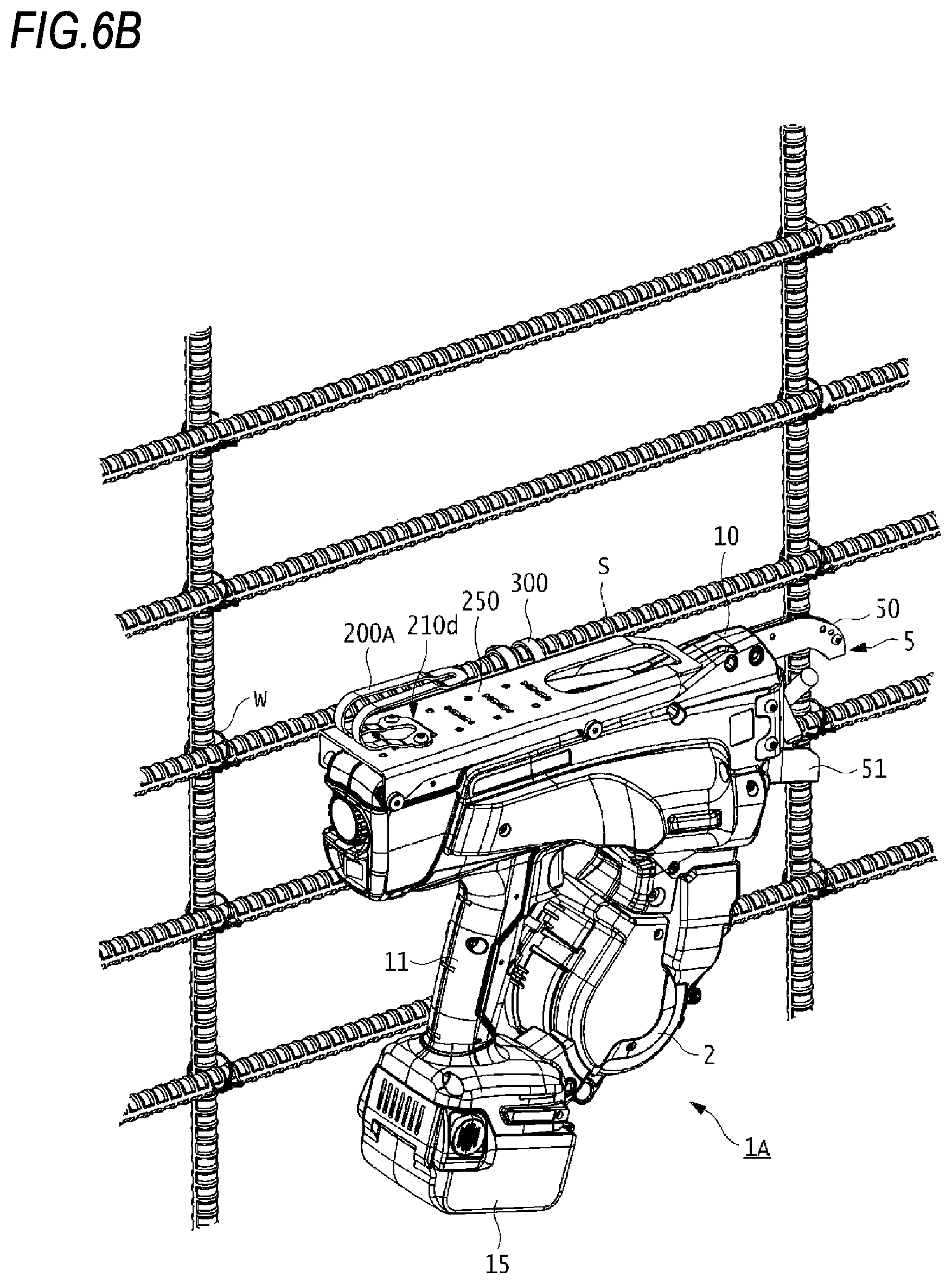 Patent US12569905 Figure 7 – Tool and binding machine