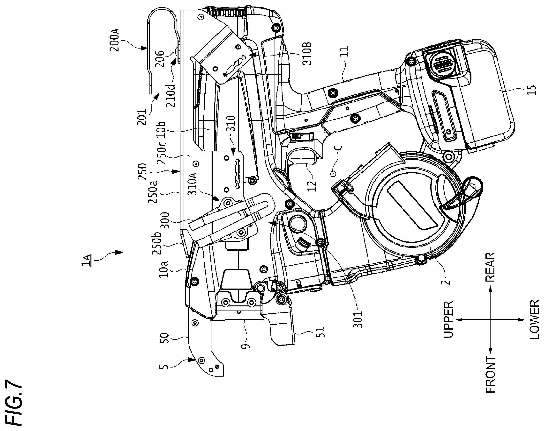 Patent US12569905 Figure 8 – Tool and binding machine