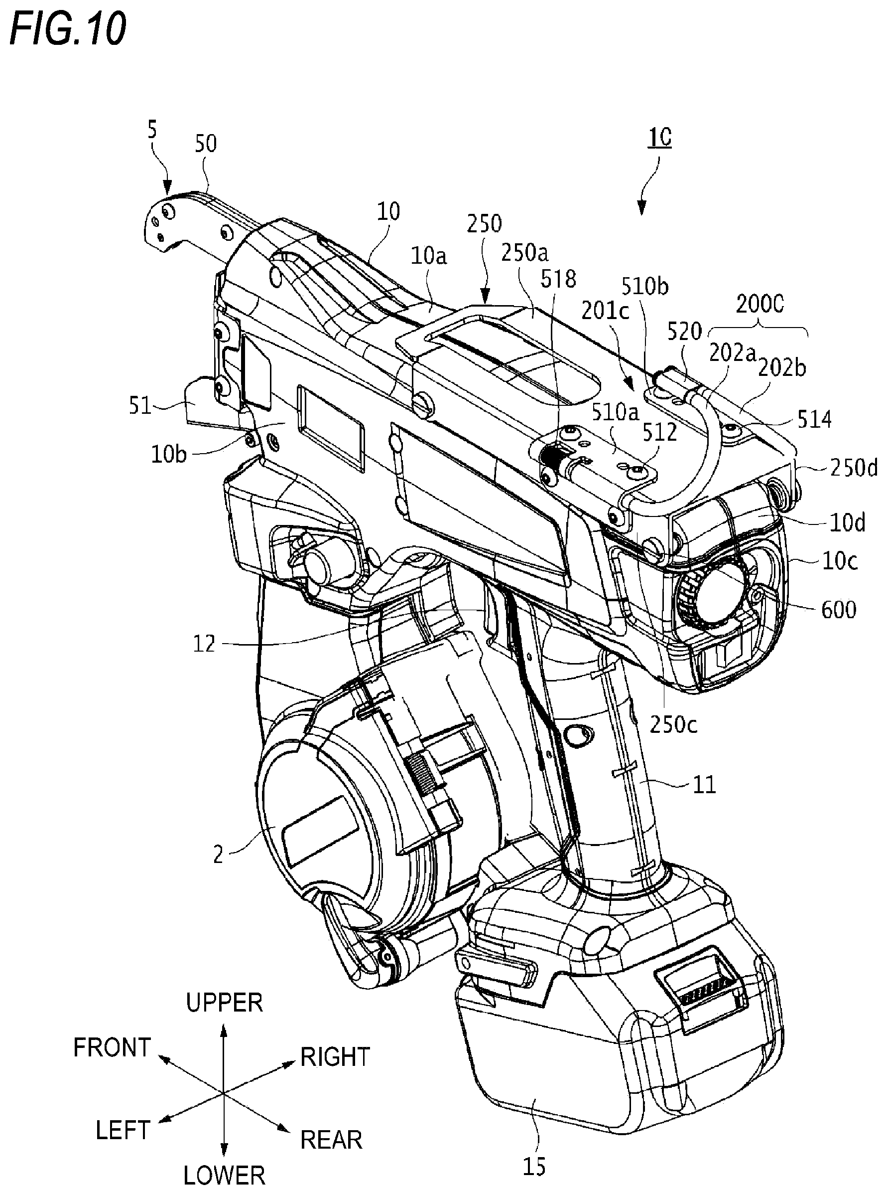 Patent US12569905 Figure 12 – Tool and binding machine
