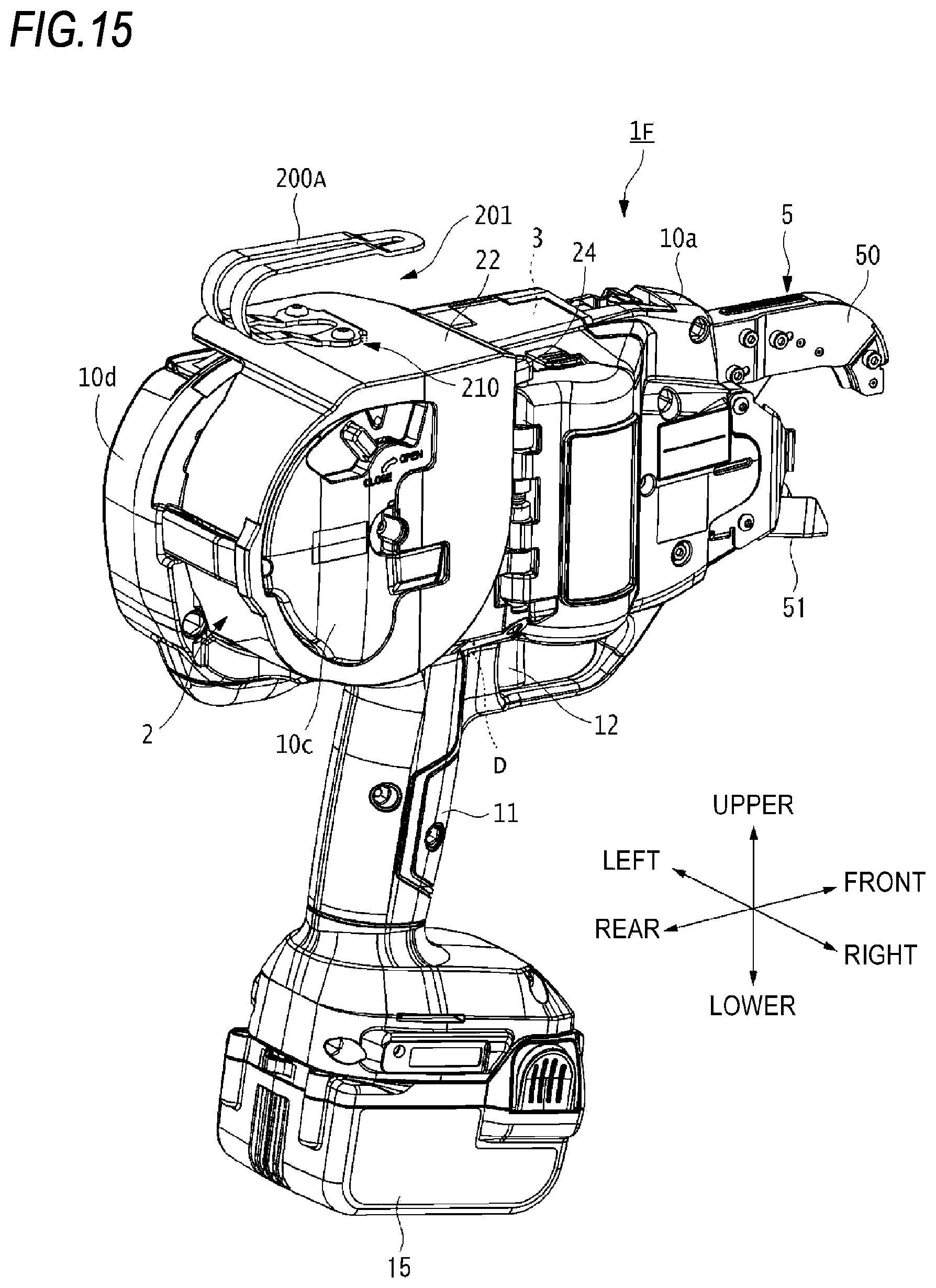Patent US12569905 Figure 17 – Tool and binding machine