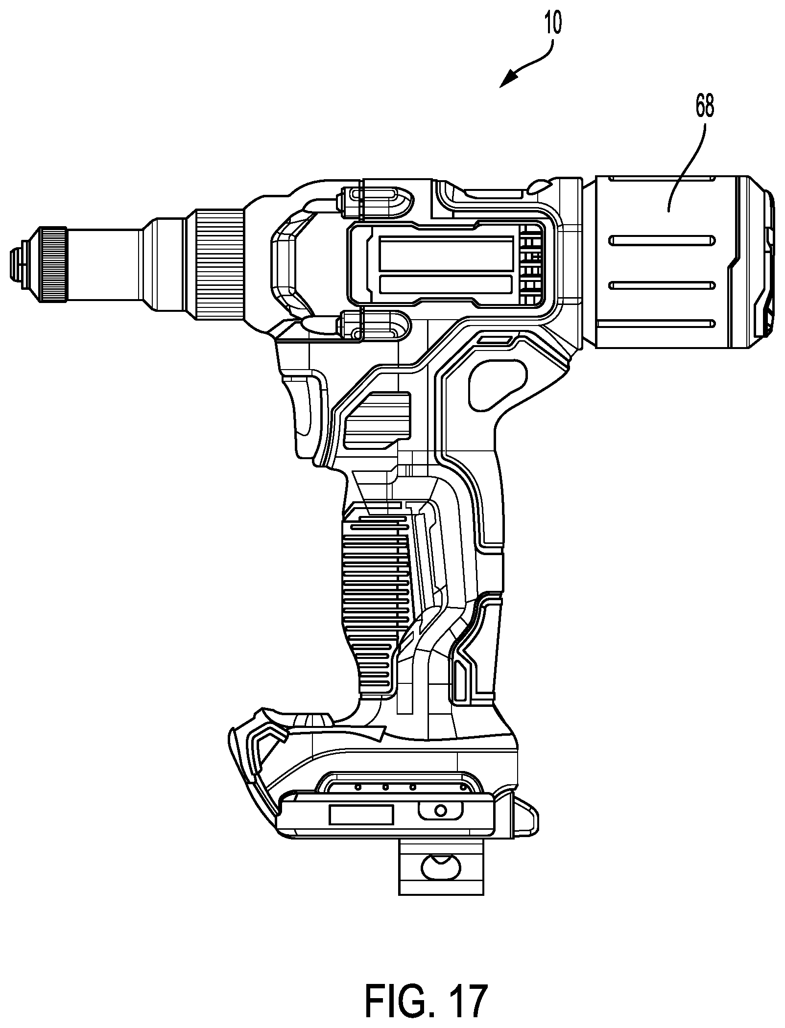 Patent US12569907 Figure 9 – Blind rivet setting tool