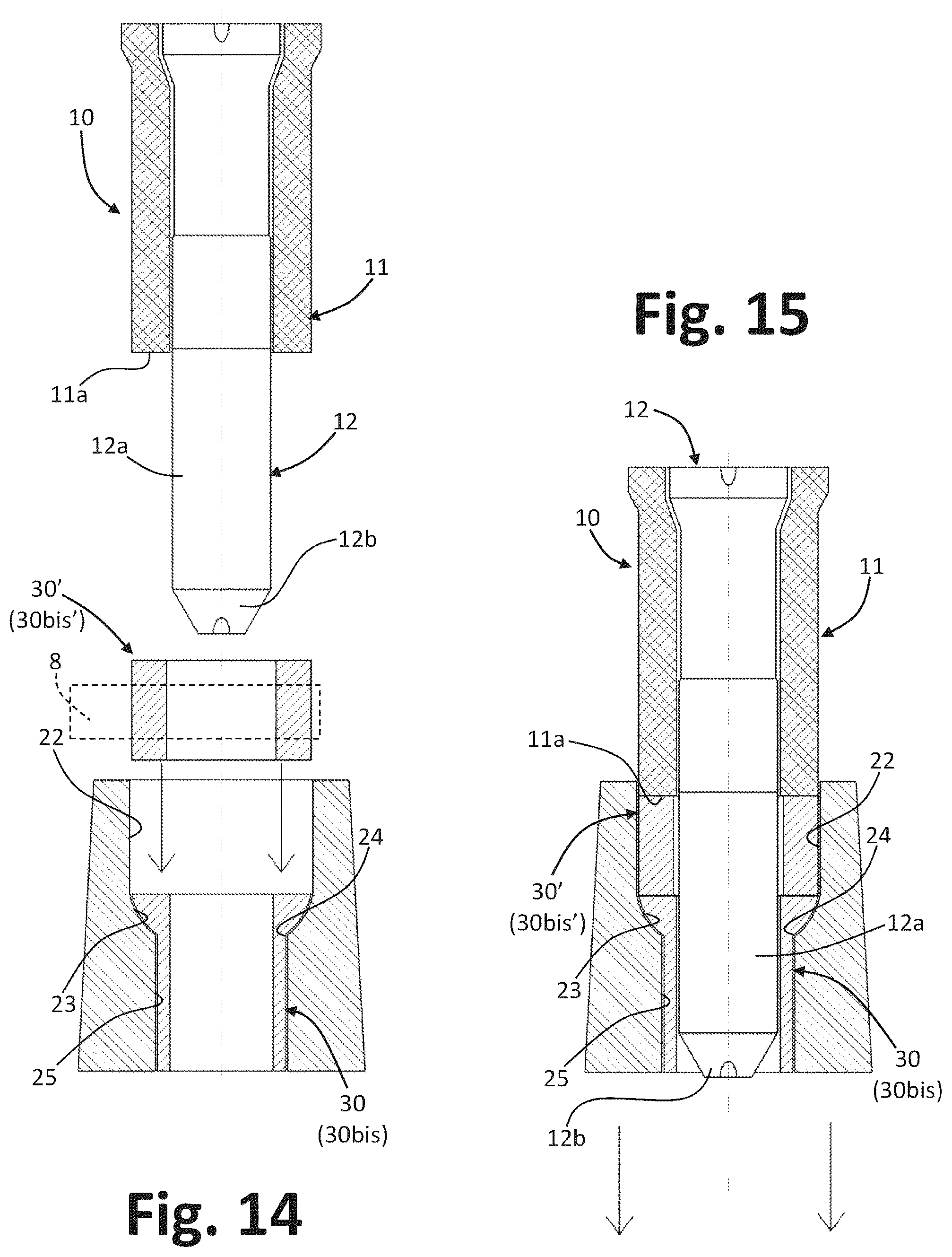 Patent US12569908 Figure 8 – Process for producing blanks of rings