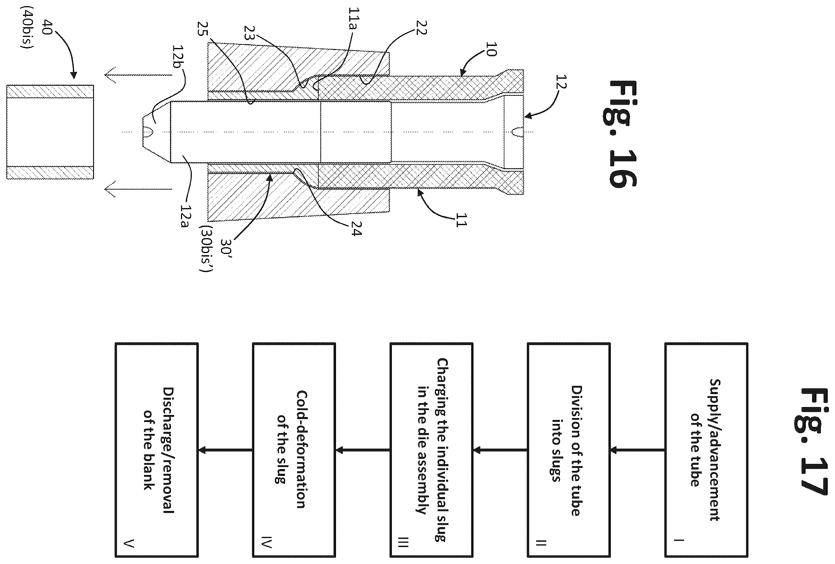 Patent US12569908 Figure 9 – Process for producing blanks of rings