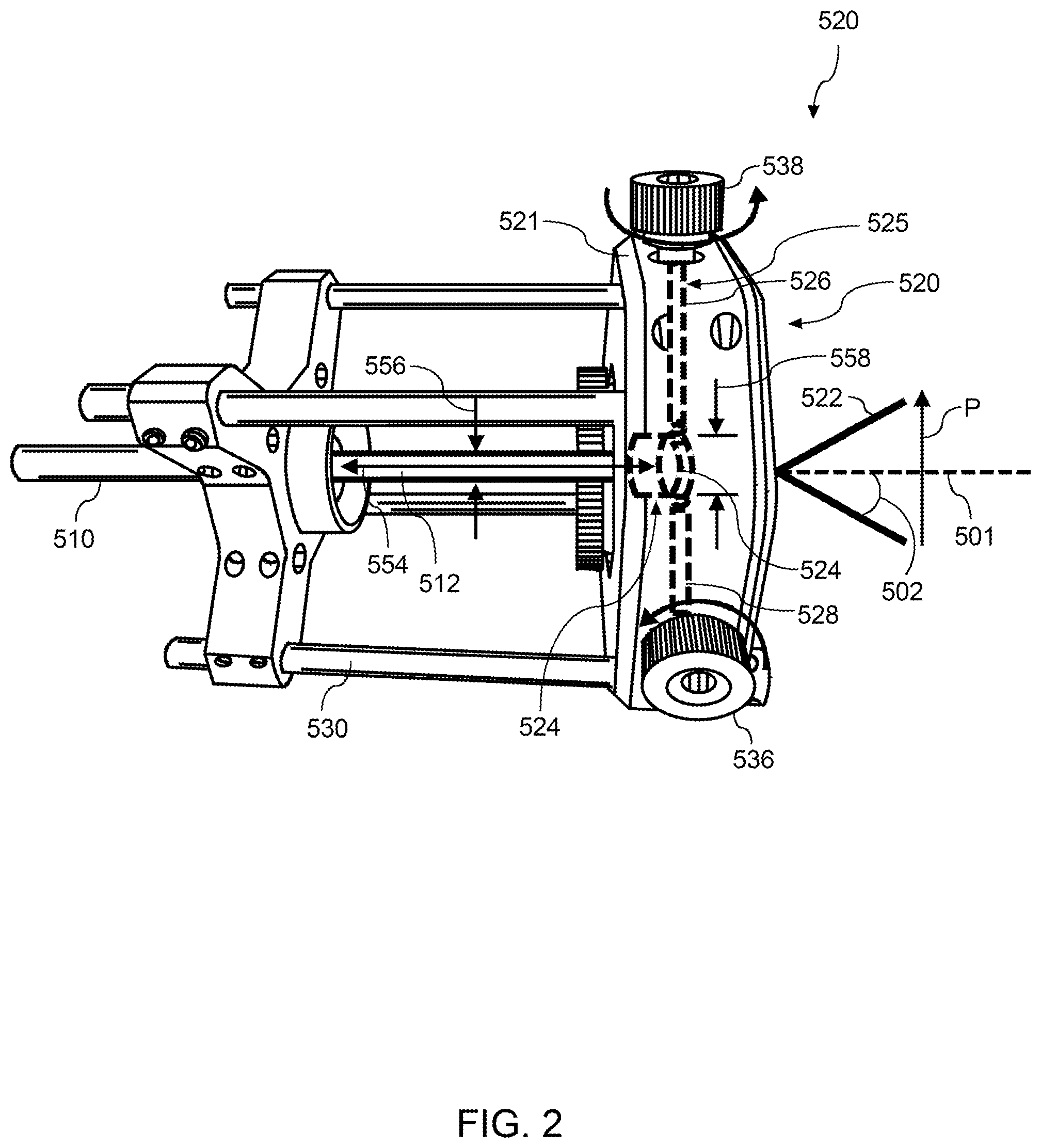 Patent US12569913 Figure 2 – Energy beam directing device