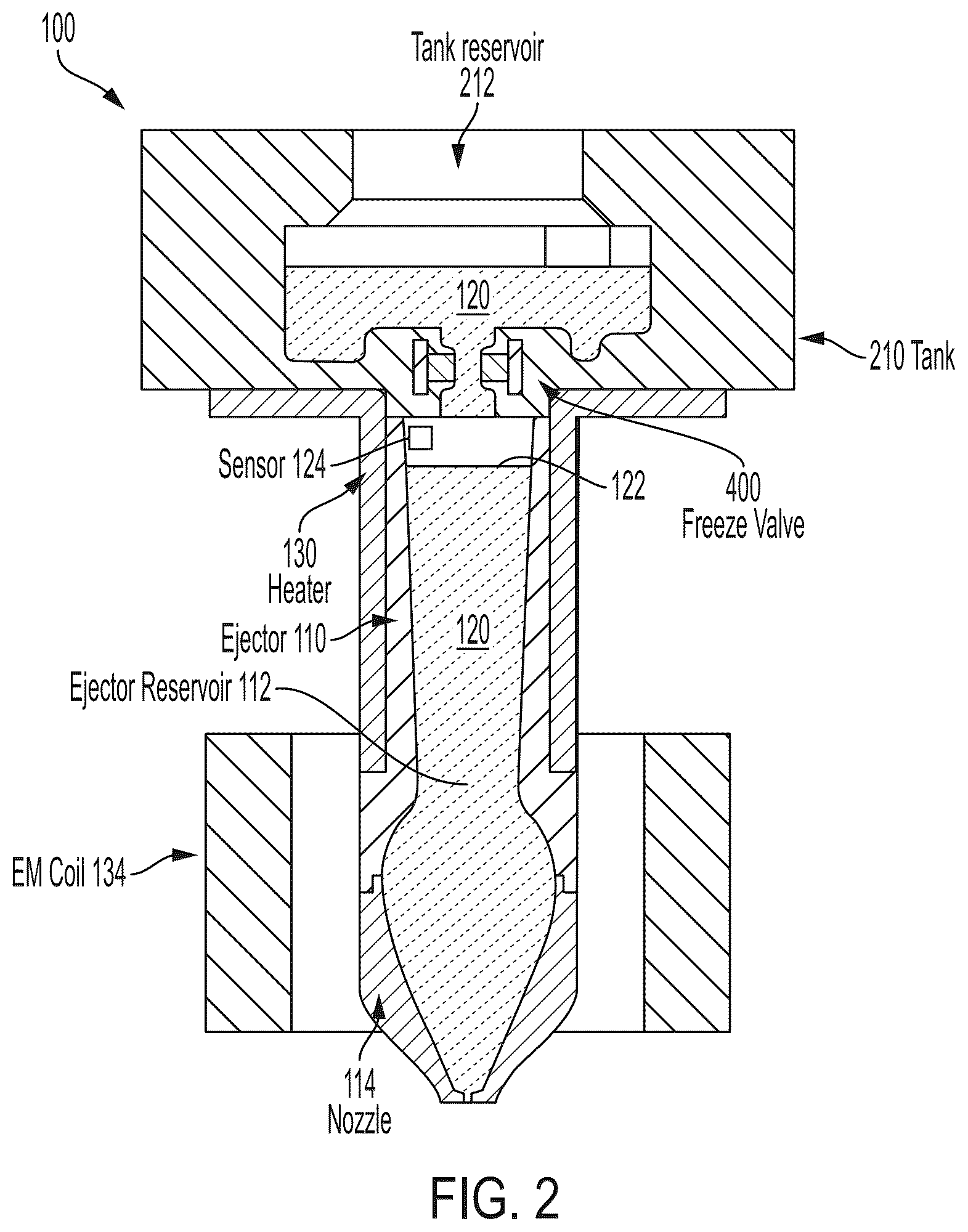 Patent US12569914 Figure 2 – System and method for controlling flow through a 3D printer