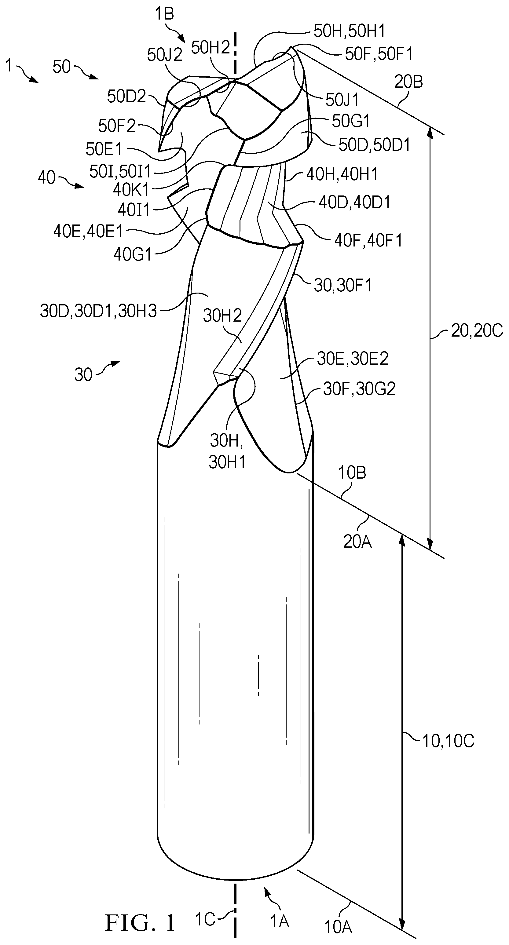 Patent US12569921 Figure 1 – T-slot router bit