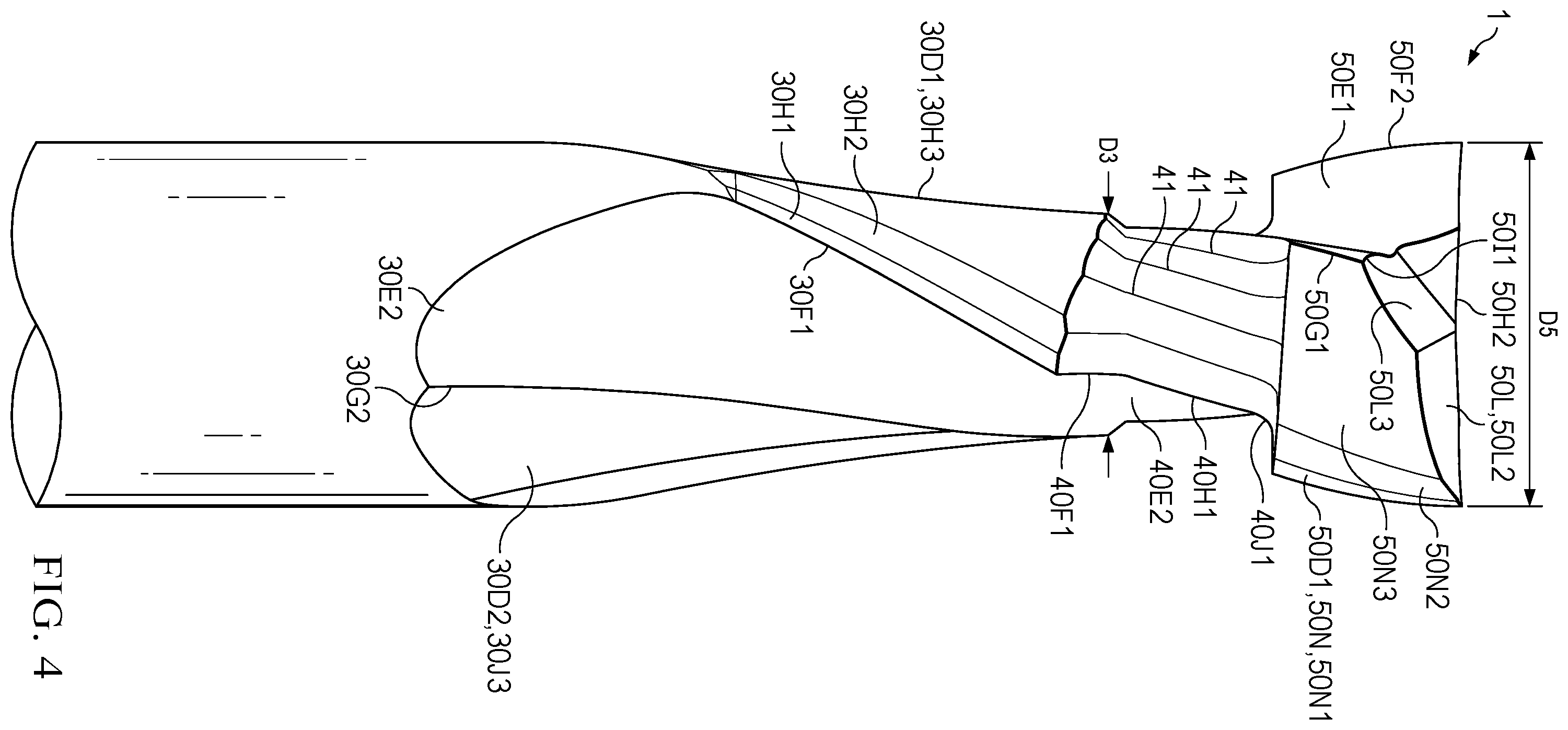 Patent US12569921 Figure 4 – T-slot router bit