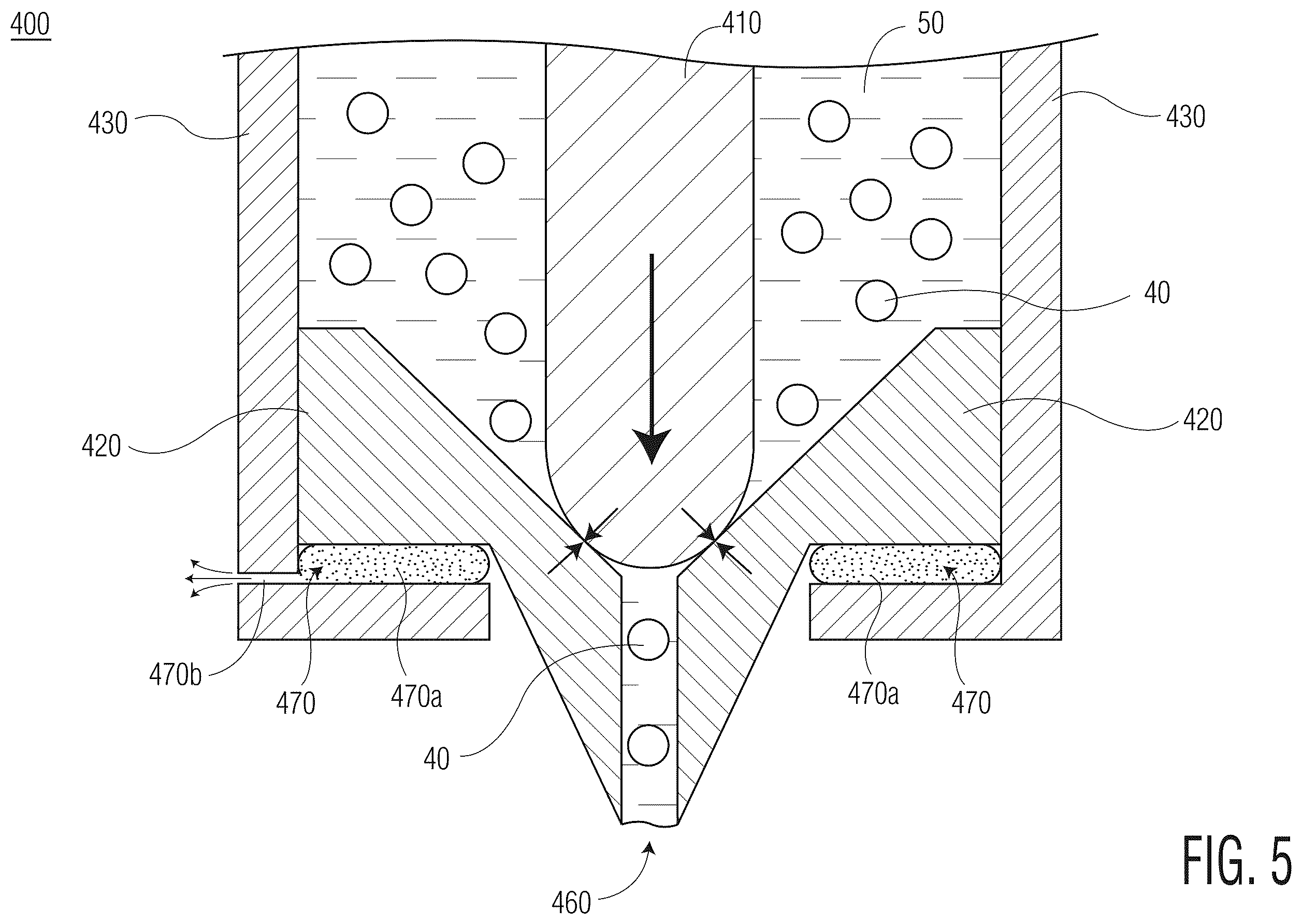 Patent US12569925 Figure 5 – Solder jetting head capable of absorbing impact, and related systems and methods