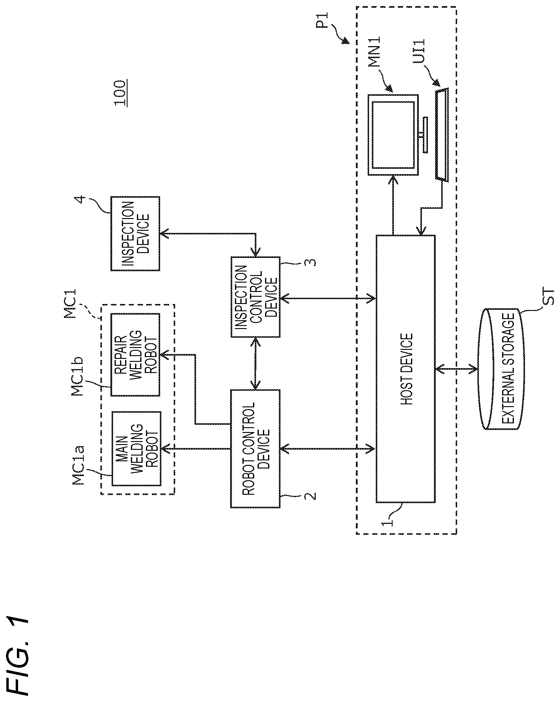 Patent US12569943 Figure 1 – Repair welding device and repair welding method