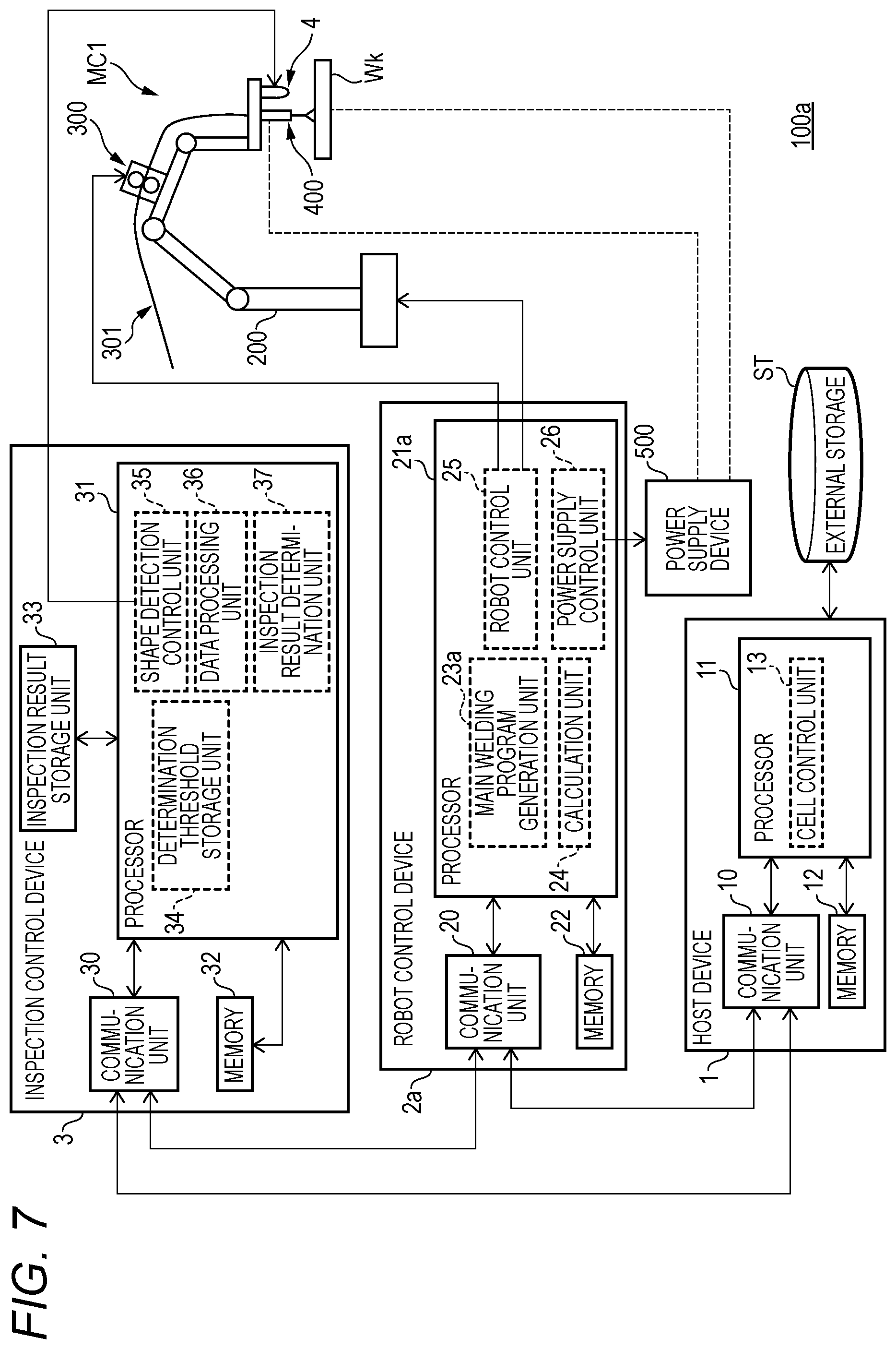 Patent US12569943 Figure 8 – Repair welding device and repair welding method