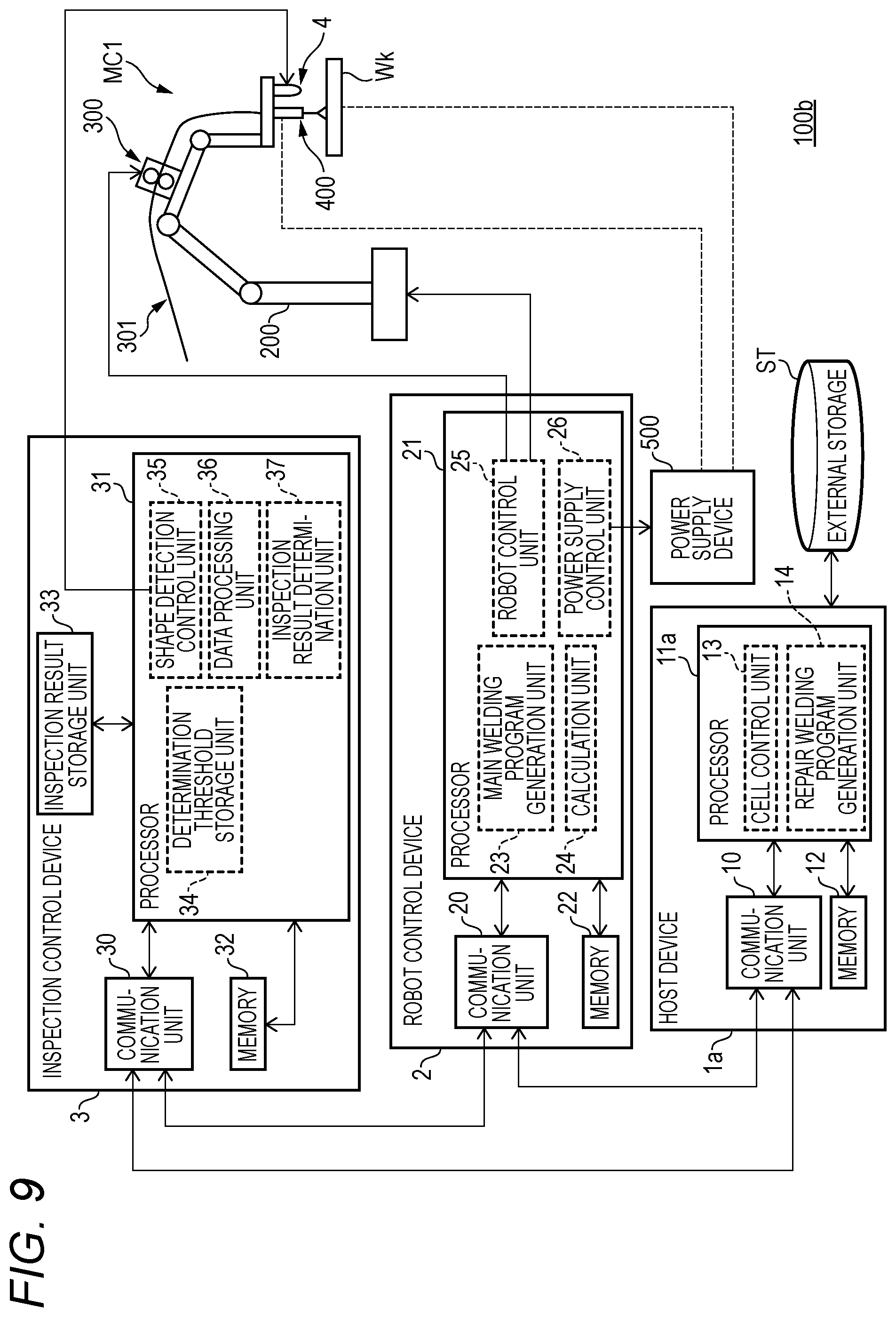 Patent US12569943 Figure 11 – Repair welding device and repair welding method
