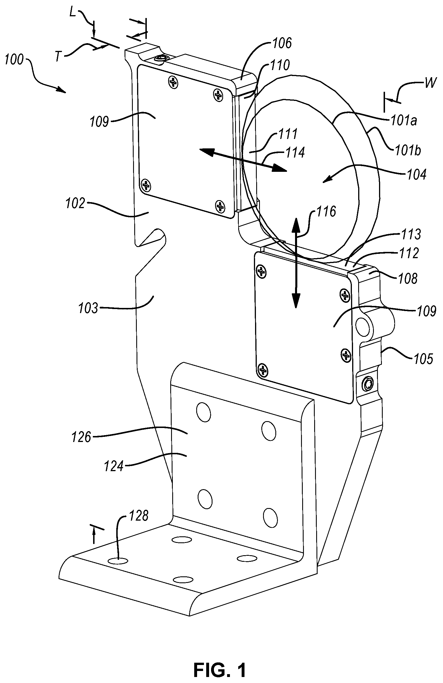 Patent US12569946 Figure 1 – Adjustable part-manufacturing tool and associated systems and methods