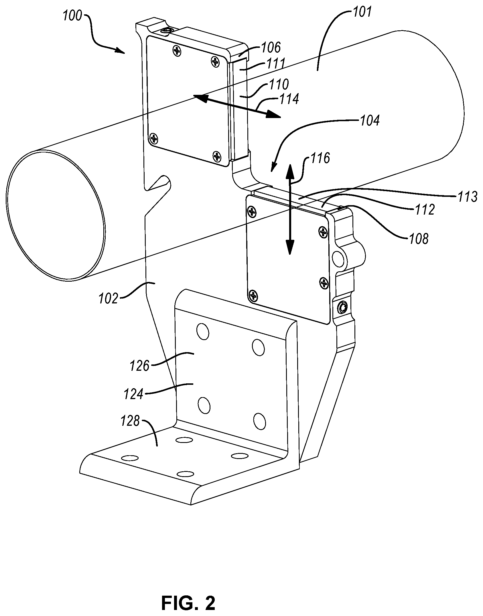 Patent US12569946 Figure 2 – Adjustable part-manufacturing tool and associated systems and methods